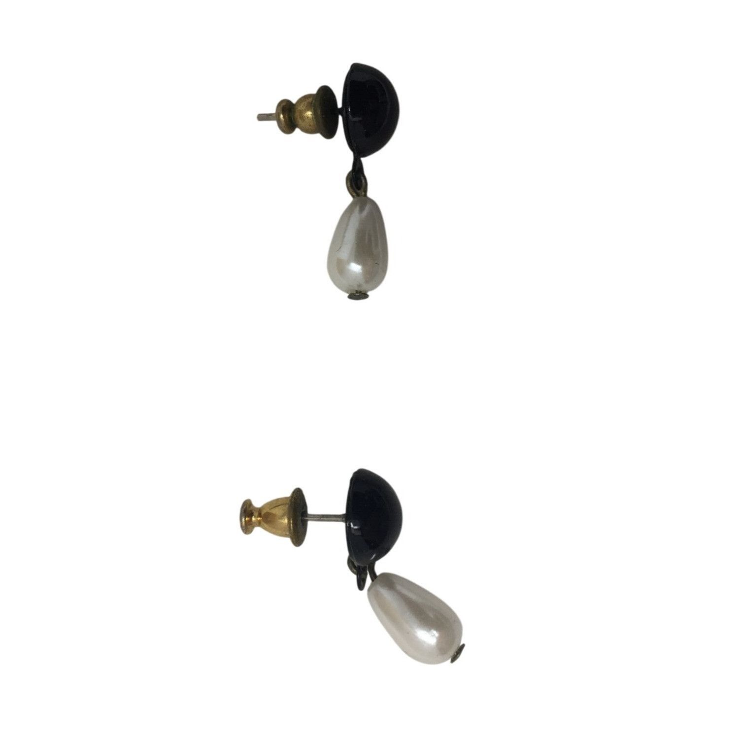 Other Women's Black and White Dangle Earrings with Backs Size ONE SIZE - 4 Thumbnail
