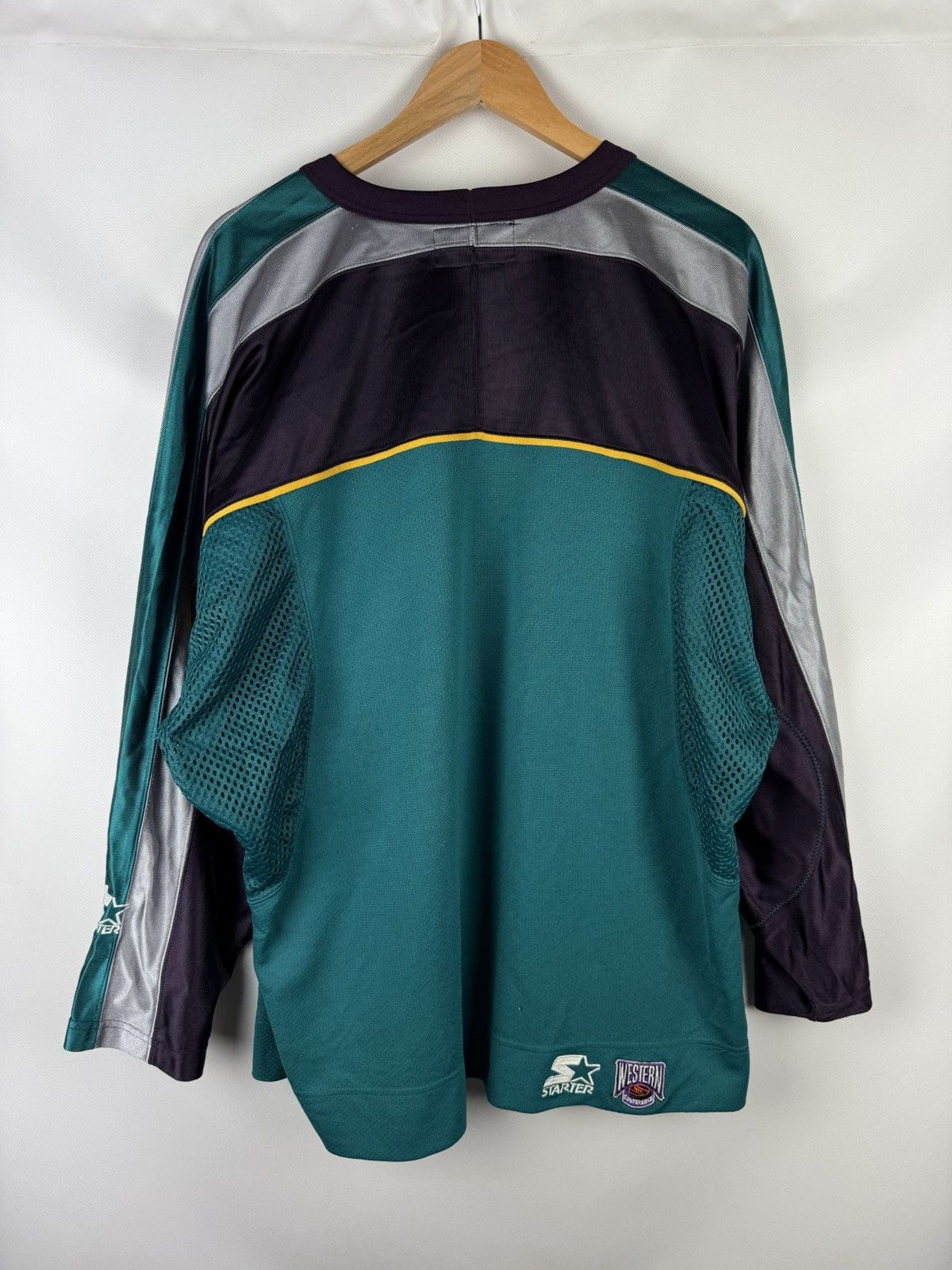 Starter VTG 90s Starter Anaheim Mighty Ducks NHL Jersey Shirt Size M Size US M / EU 48-50 / 2 - 19 Thumbnail