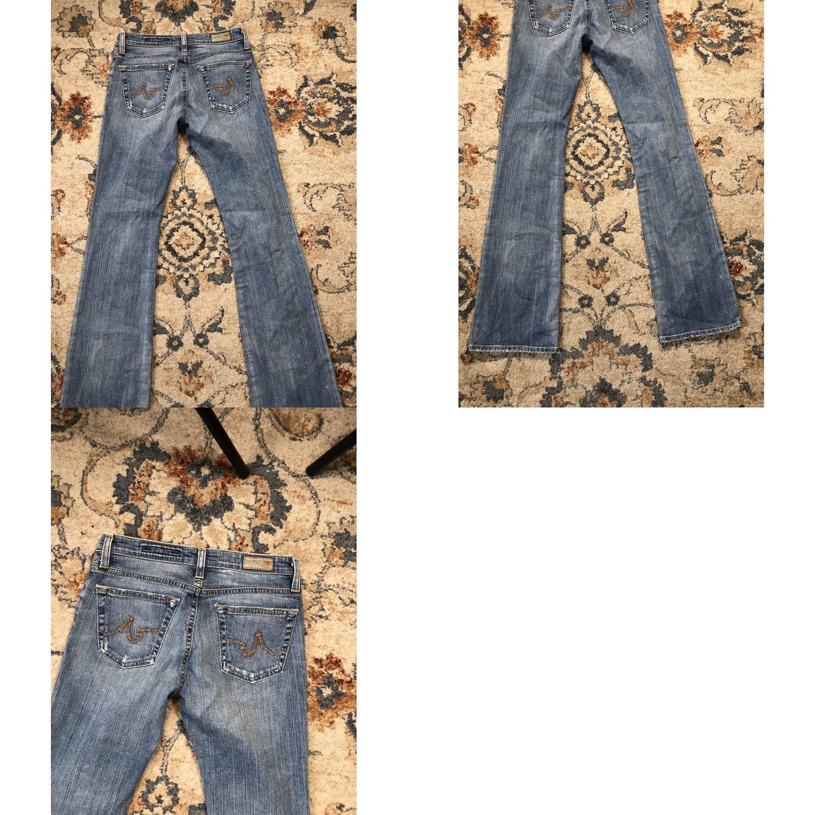 Vintage VINTAGE AG Adriano Goldschmied Jeans Womens 28 Light Wash Blue The Angel Bootcut USA Women Jeans 28 Blue Embroidered Back Pocket Size 28" / US 6 / IT 42 - 9 Thumbnail