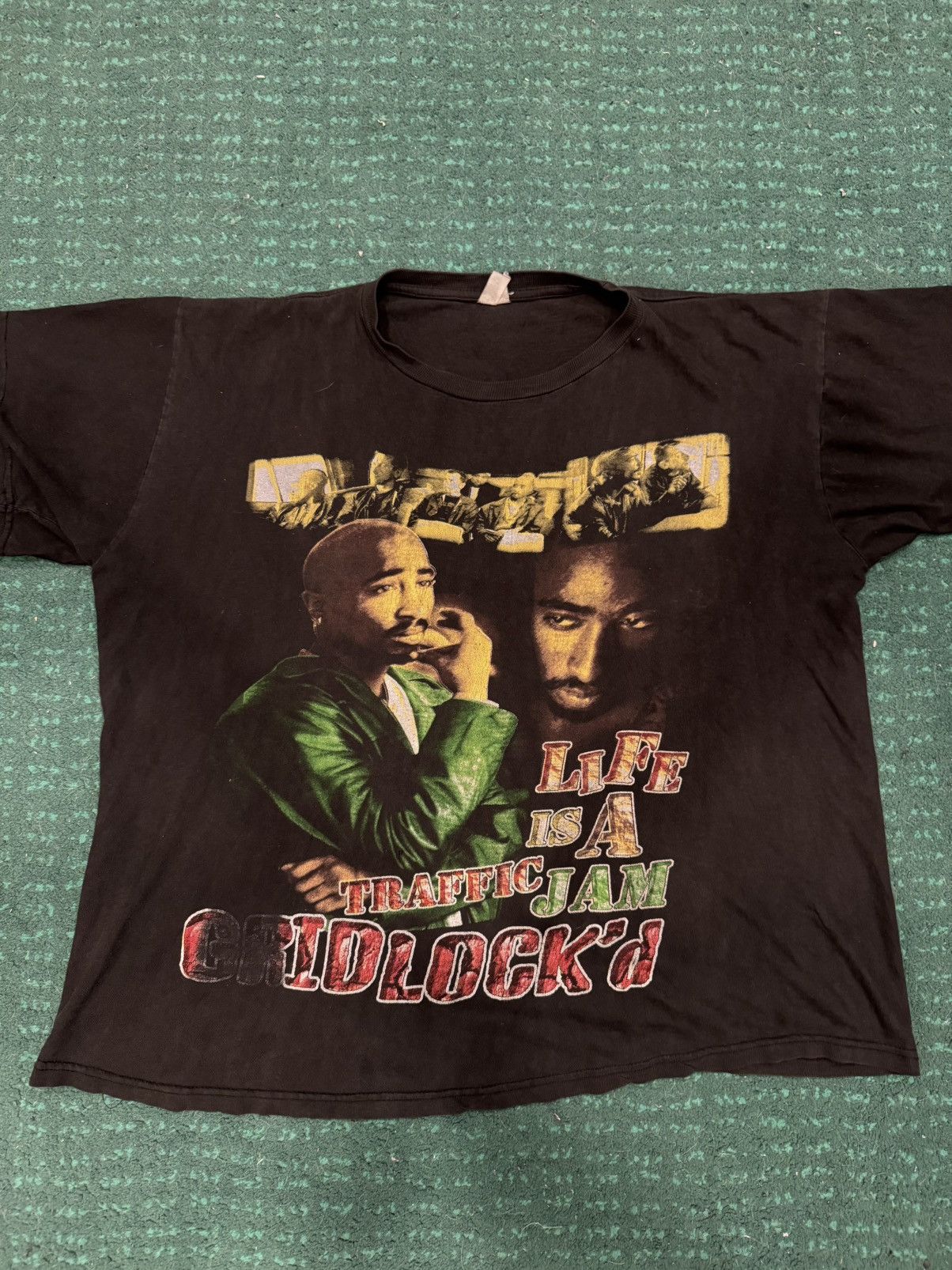 Vintage CRAZY RARE VINTAGE “MAKAVELI” 2PAC Jesus Christ tee L/XL Size US XL / EU 56 / 4 - 4 Thumbnail