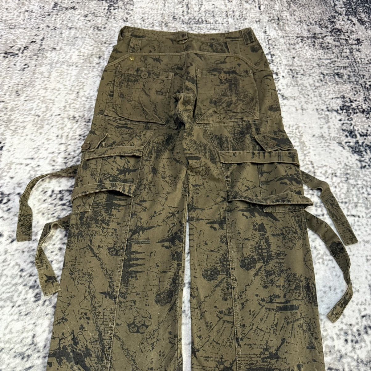 Japanese Brand Risefire Designer Technical Dept Japan Bondage Cargo Pants Size US 30 / EU 46 - 3 Thumbnail