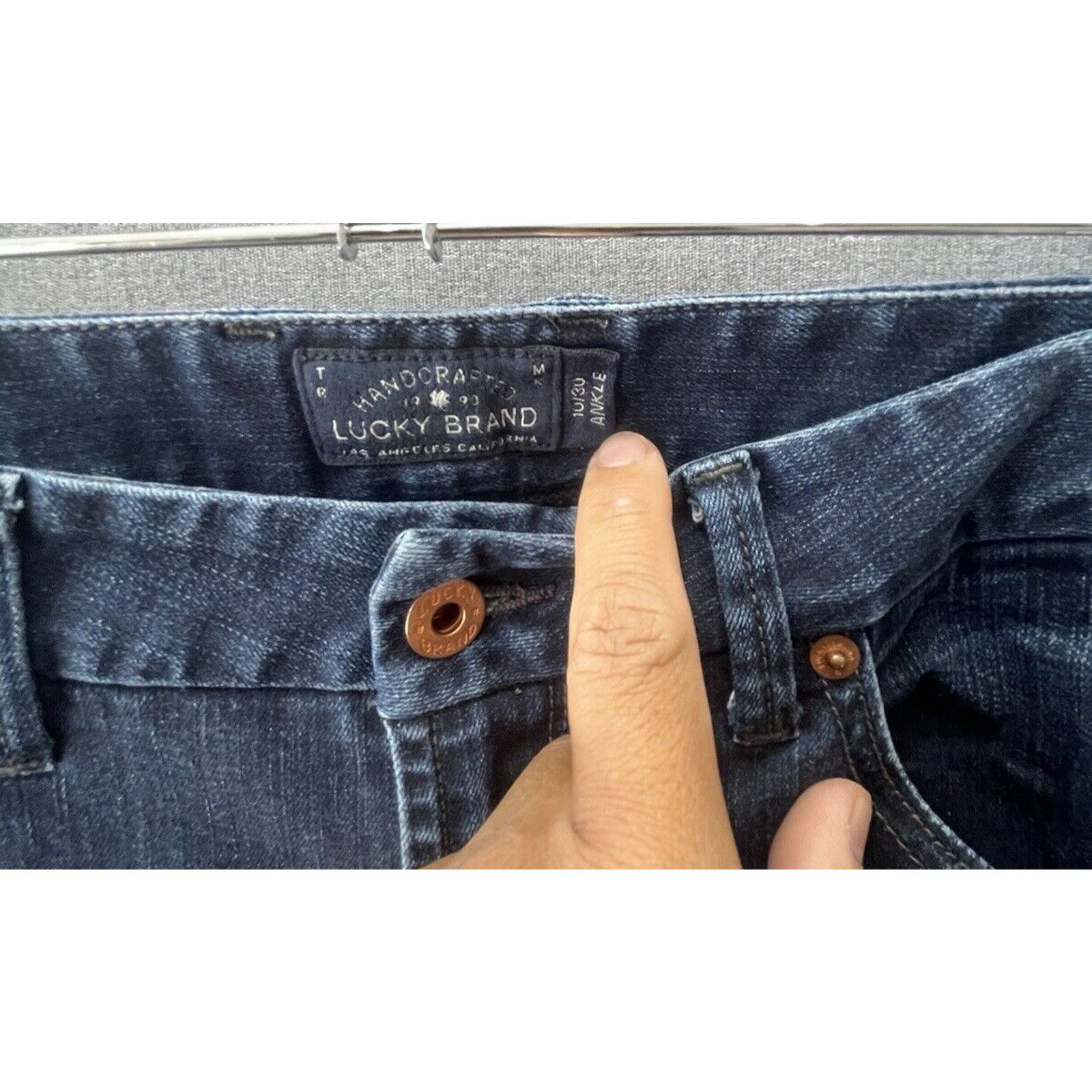 Lucky Brand Lucky Brand Womens Sweet Boot Low Rise Dark Wash Denim Jeans Size 32" / US 10 / IT 46 - 6 Thumbnail