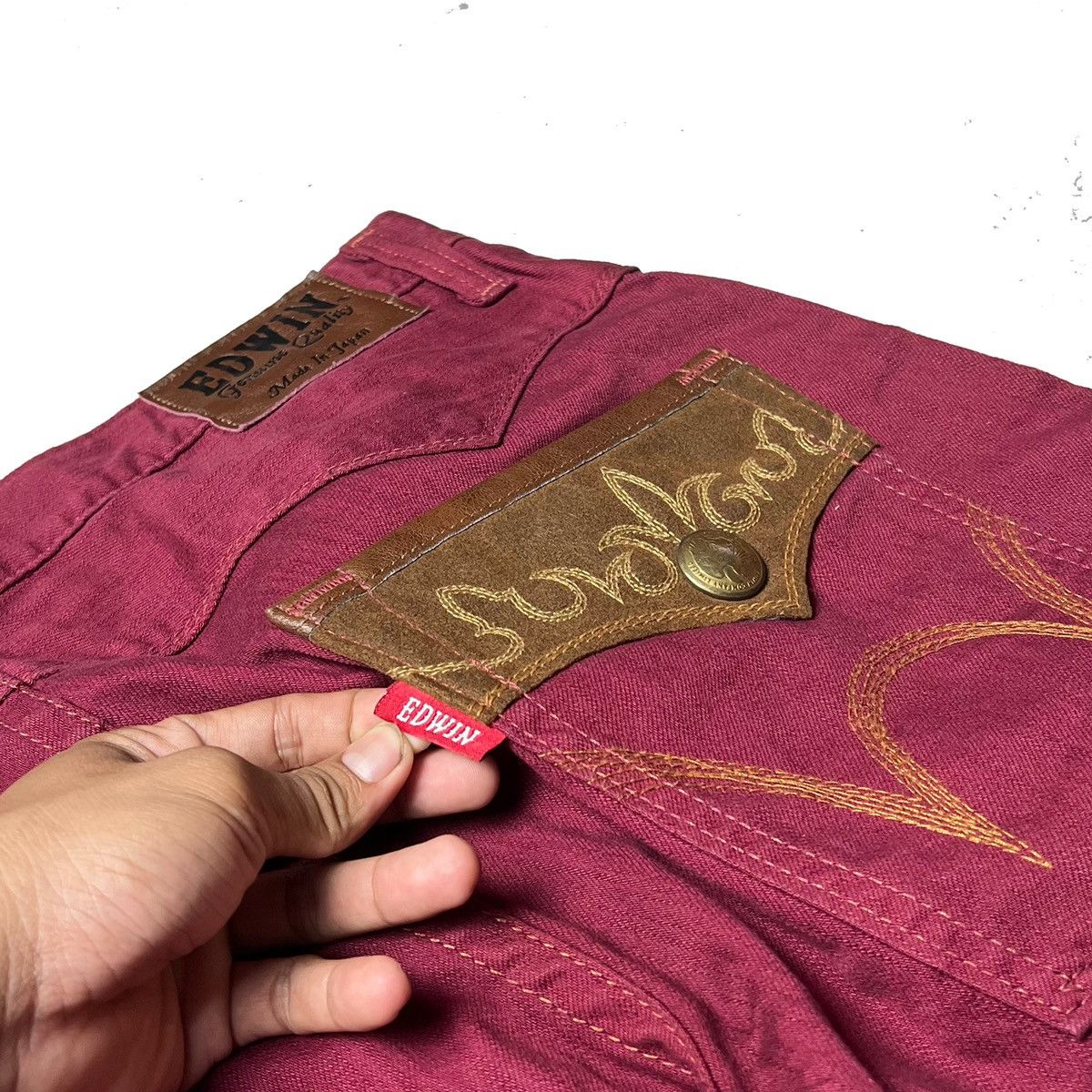 Edwin × Japanese Brand Vintage Edwin Red Tab Baggy Pants Size US 36 / EU 52 - 5 Thumbnail