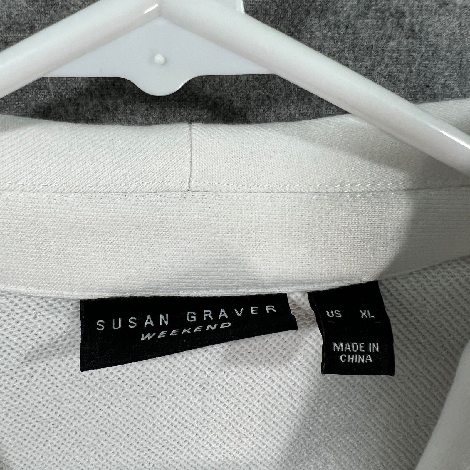 Other Susan Graver Weekend Regular Marina Knit Blazer White Size XL / US 12-14 / IT 48-50 - 3 Thumbnail