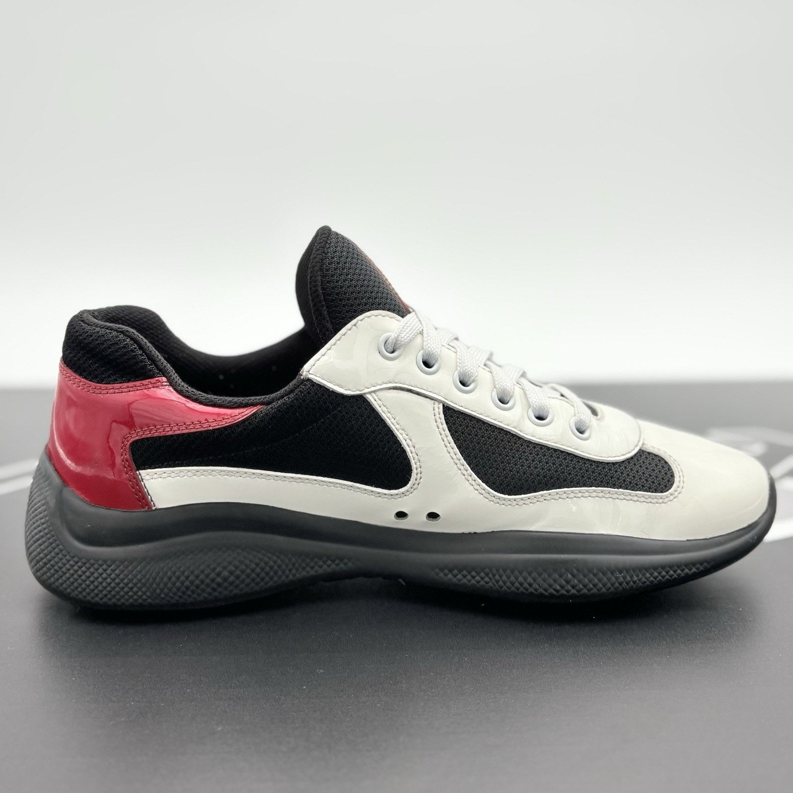 Prada Prada Americas Cup ' Black White Red ' | SUPER CLEAN! Size US 7 / EU 40 - 9 Thumbnail