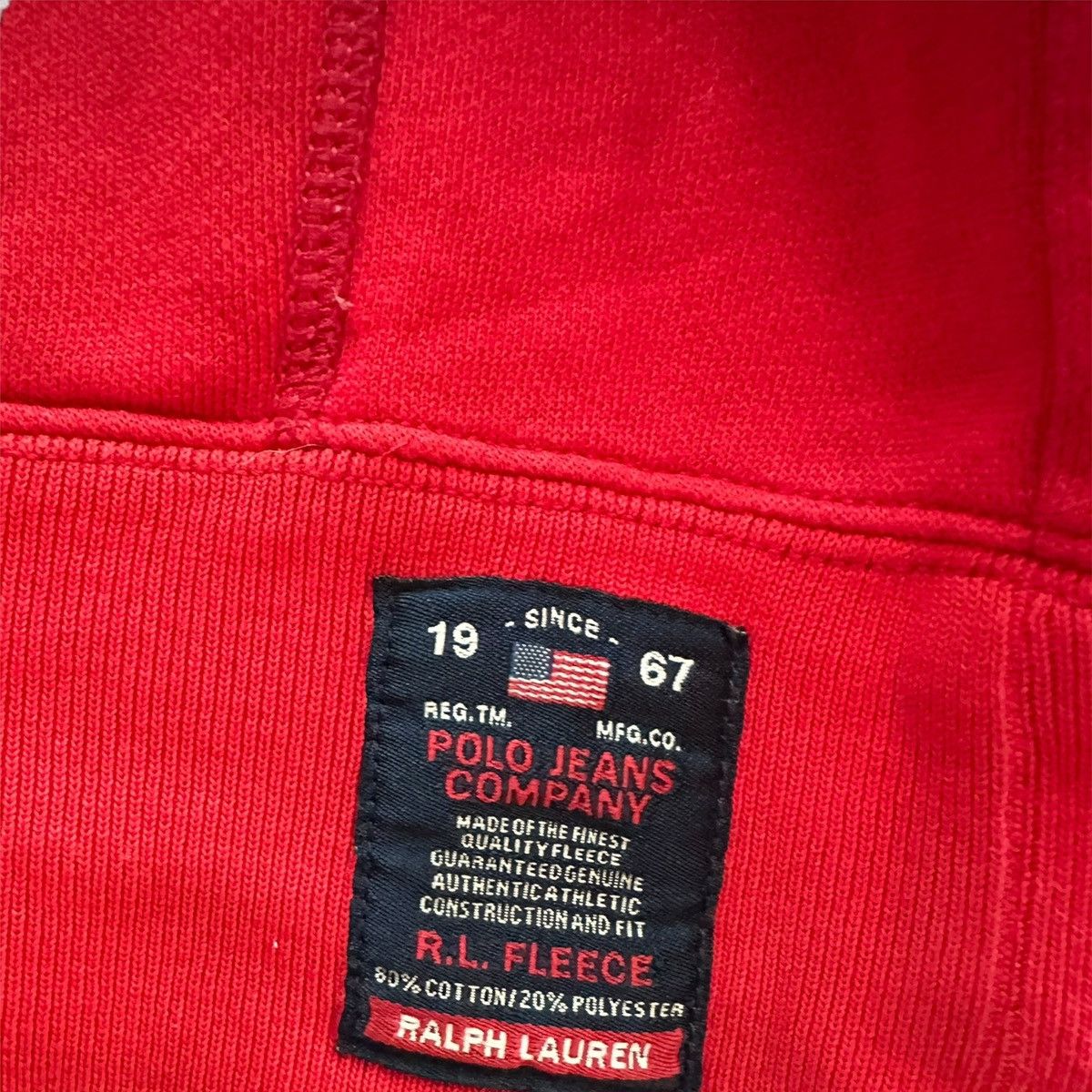 Polo Ralph Lauren × Vintage Vintage Ralph Lauren Distressed Polo Jean Hoodie Sweatshirt Size US S / EU 44-46 / 1 - 6 Thumbnail