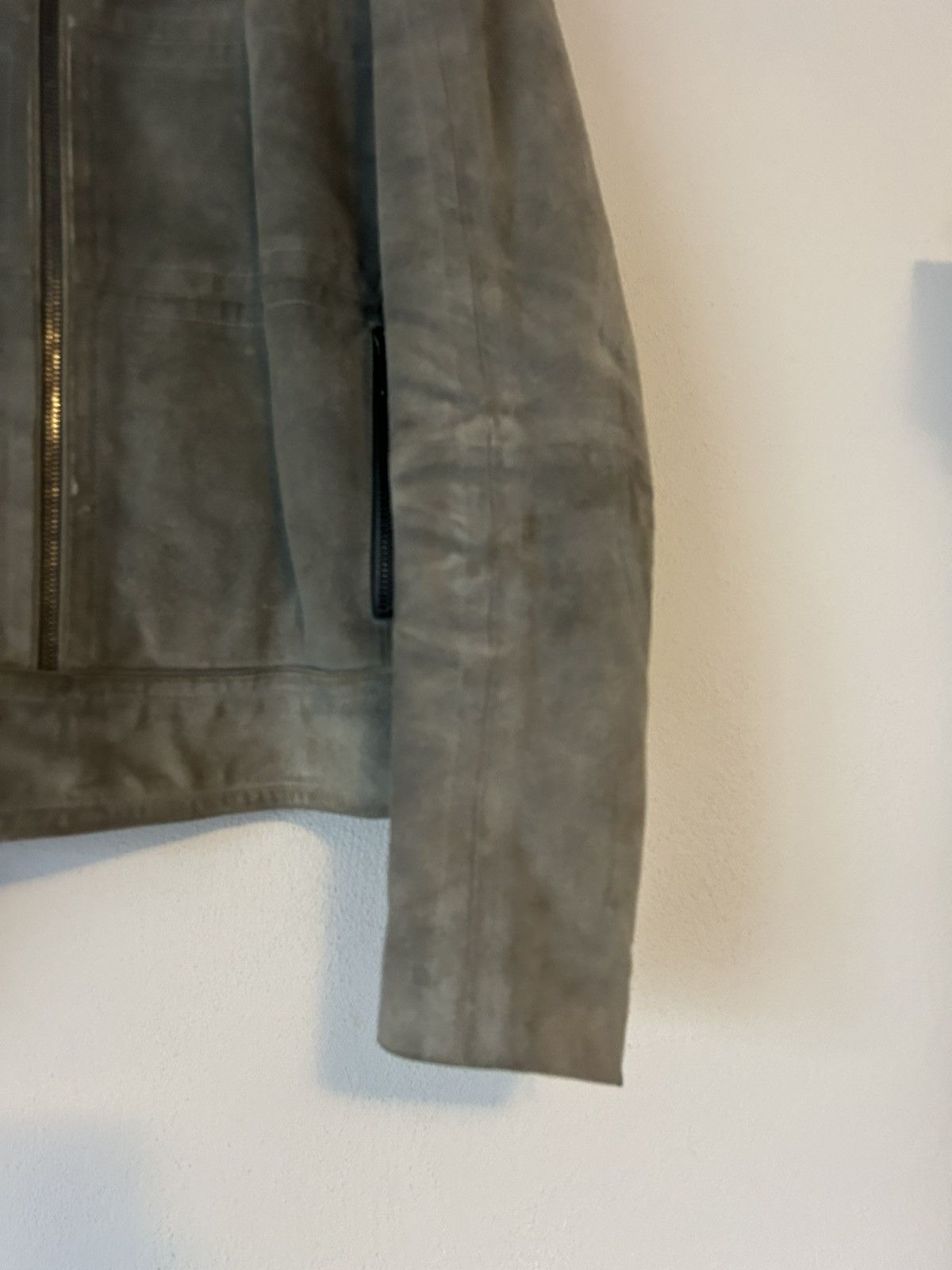 Gucci Gucci Tom Ford Era Suede Biker Jacket in Gray Size US L / EU 52-54 / 3 - 8 Thumbnail