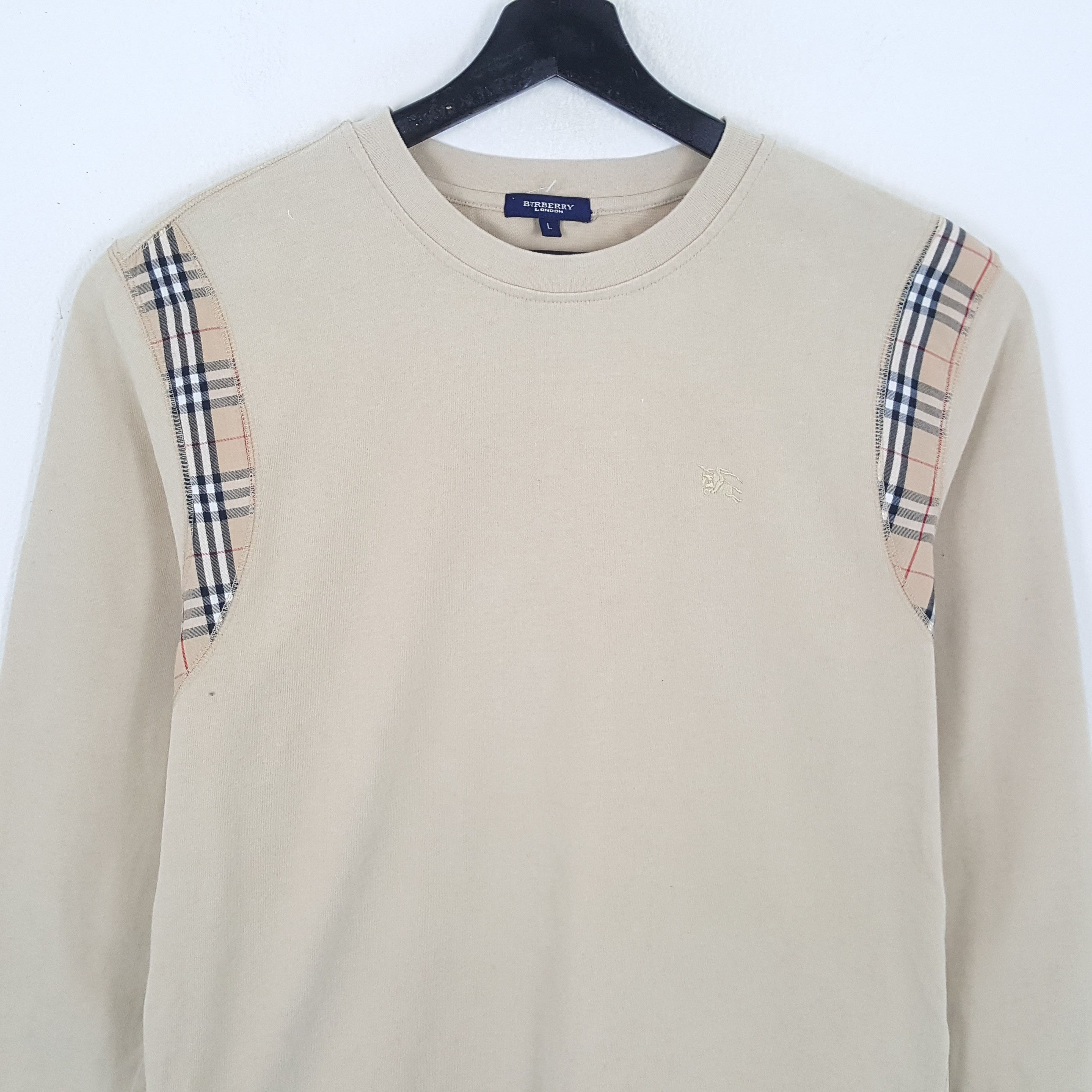 Burberry × Vintage BURBERRY LONDON Tshirt Nova Check Design Style Size US M / EU 48-50 / 2 - 2 Thumbnail