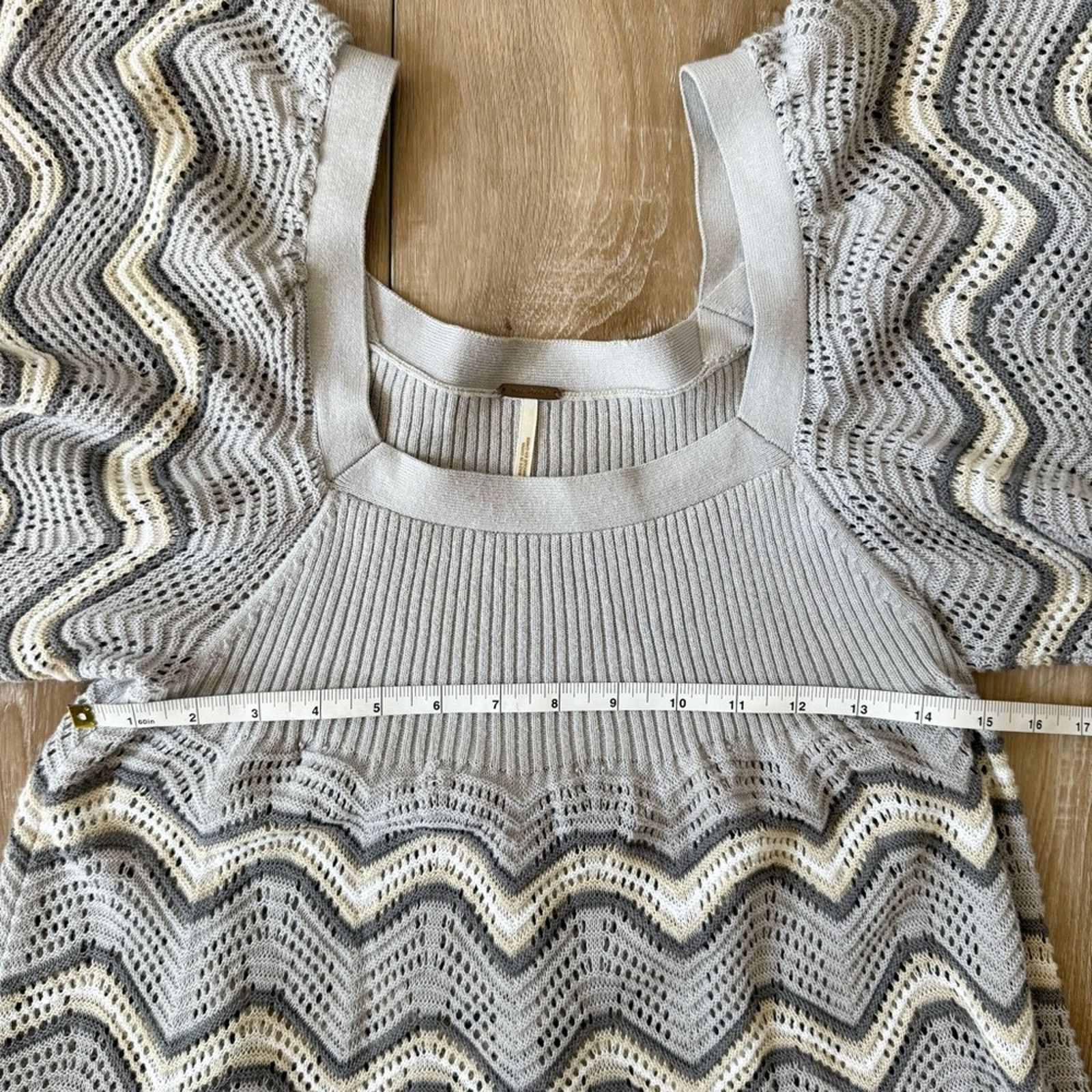 Free People Free People Zig Zag Knit Top. Size S / US 4 / IT 40 - 12 Thumbnail