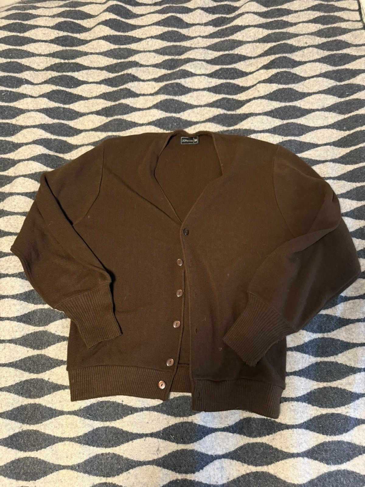 Vintage J.C. Penney vintage brown cardigan Size US M / EU 48-50 / 2 - 1 Thumbnail