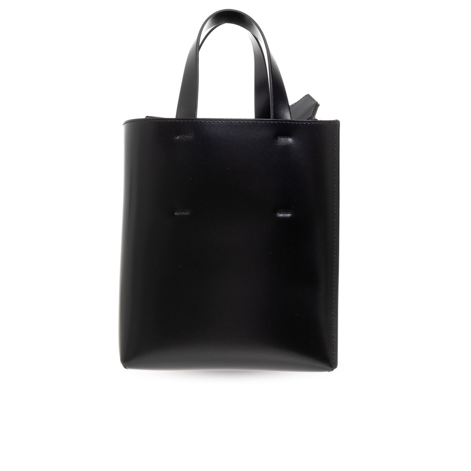 Marni MARNI Museo Black Leather Top Handle Bag New & Authentic Size ONE SIZE - 2 Thumbnail