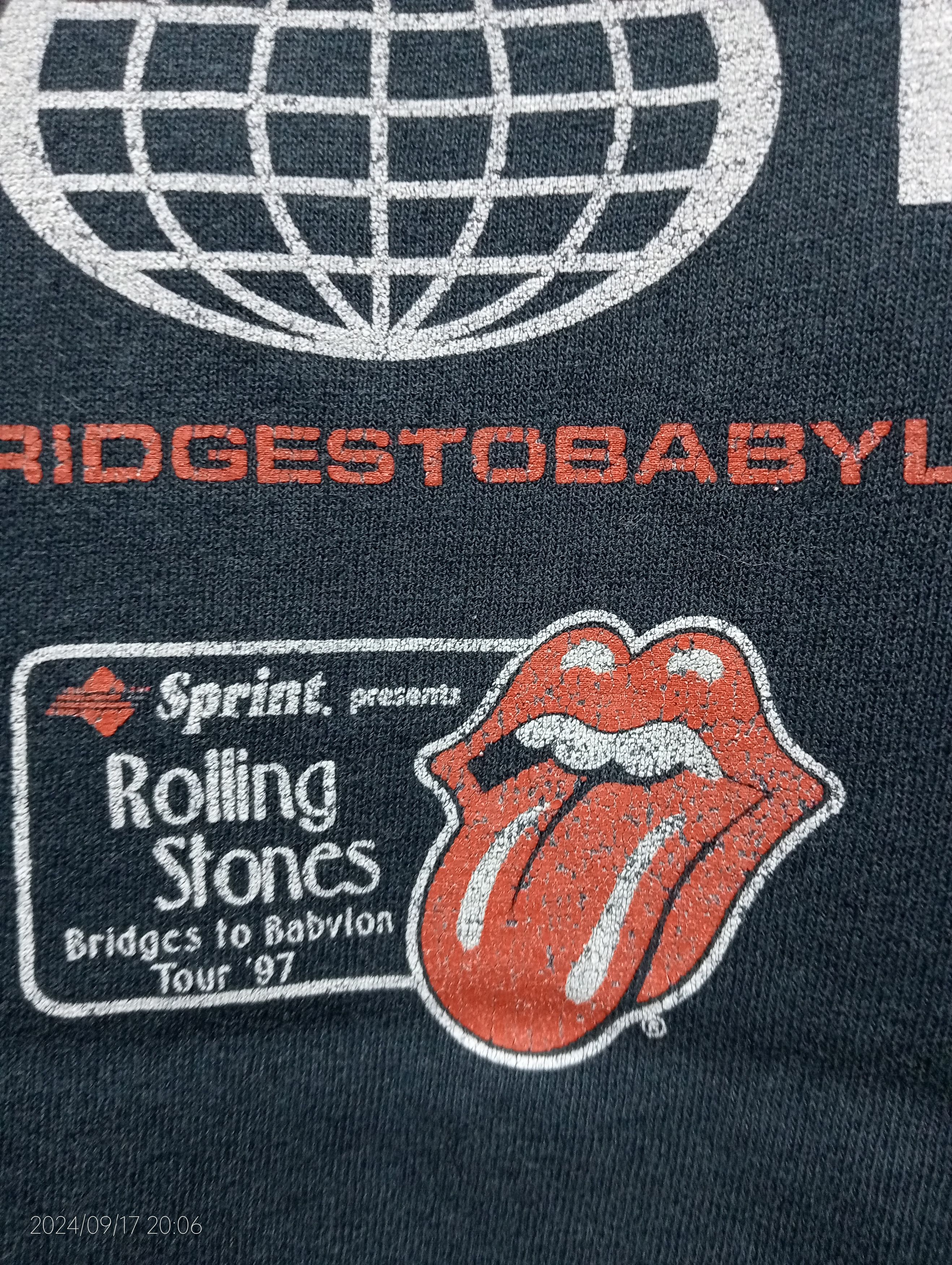 The Rolling Stones Vintage Rolling Stones Bridges to Babylon Tour '97 Tee Size US M / EU 48-50 / 2 - 3 Thumbnail