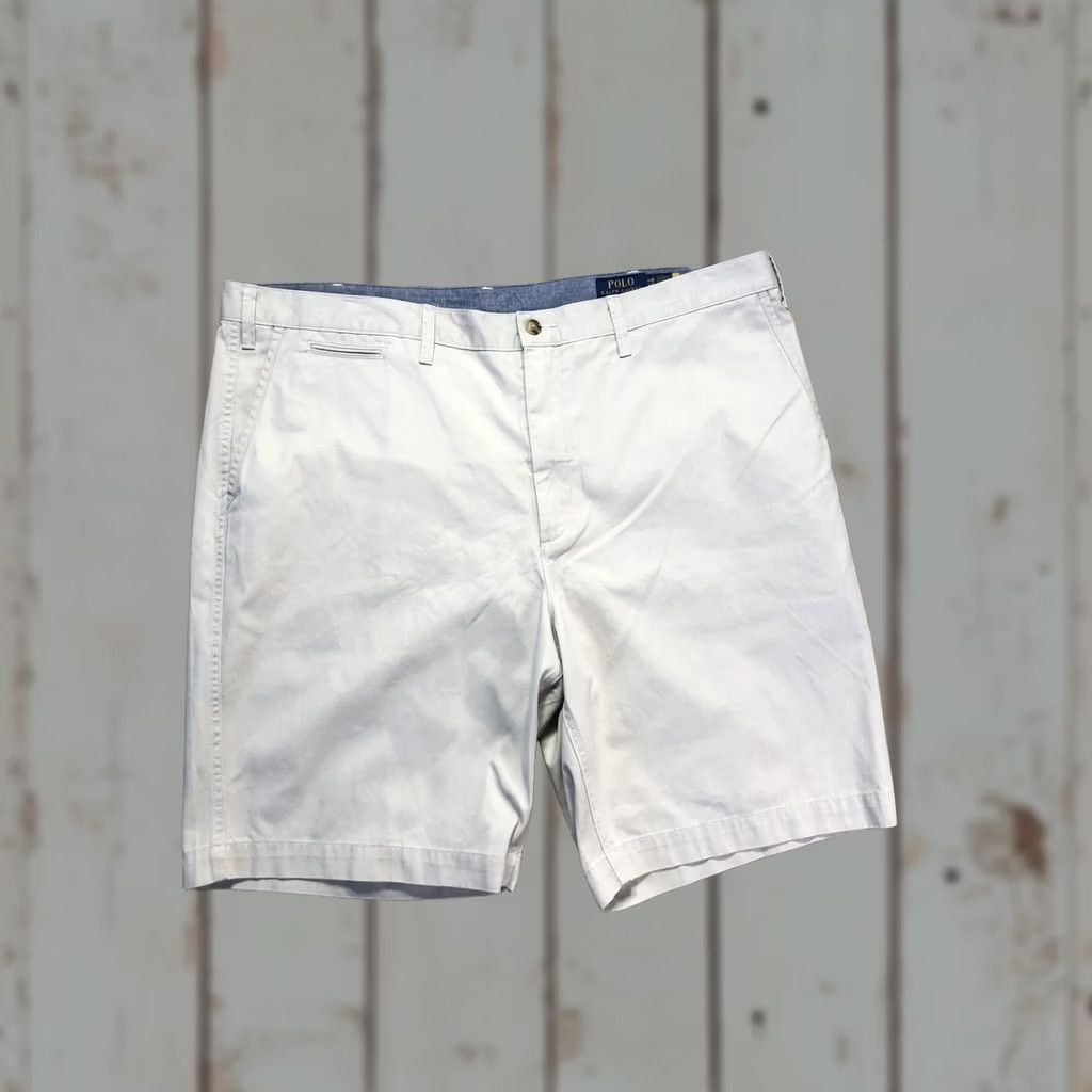 Polo Ralph Lauren Polo Ralph Lauren Shorts Mens 44 Beige Classic Fit Chino 9 Inseam Casual Summer Size US XXL / EU 58 / 5 - 1 Thumbnail