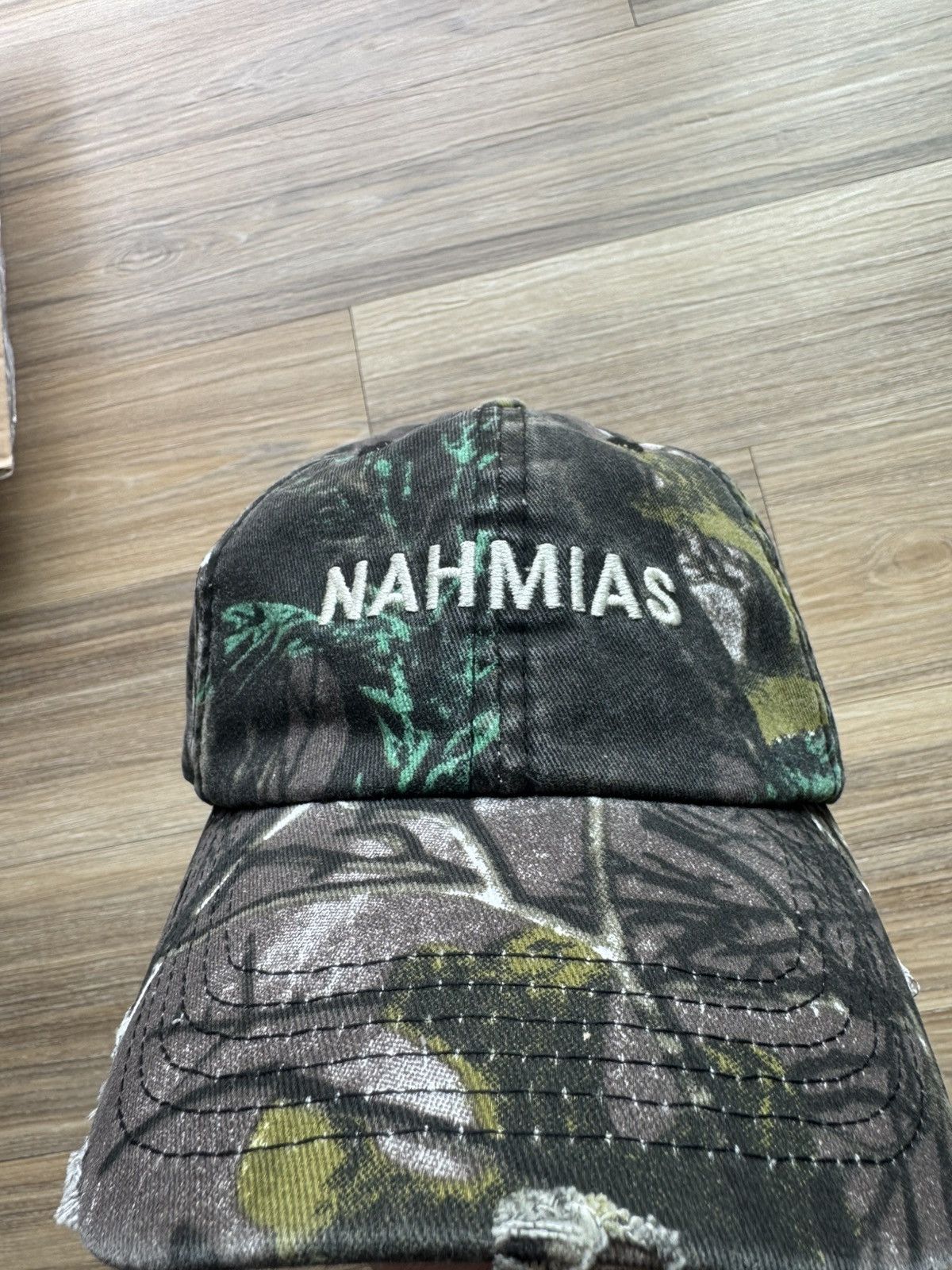 Nahmias Nahmias Camo Dad Hat Cap Olive/Brown Size ONE SIZE - 1 Thumbnail