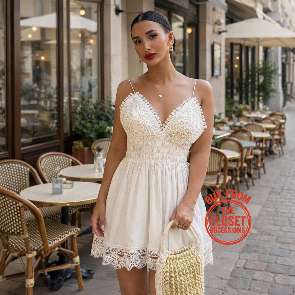 Zara ZARA White Balloon Hem Embroidered Mini Dress NWT | Grailed