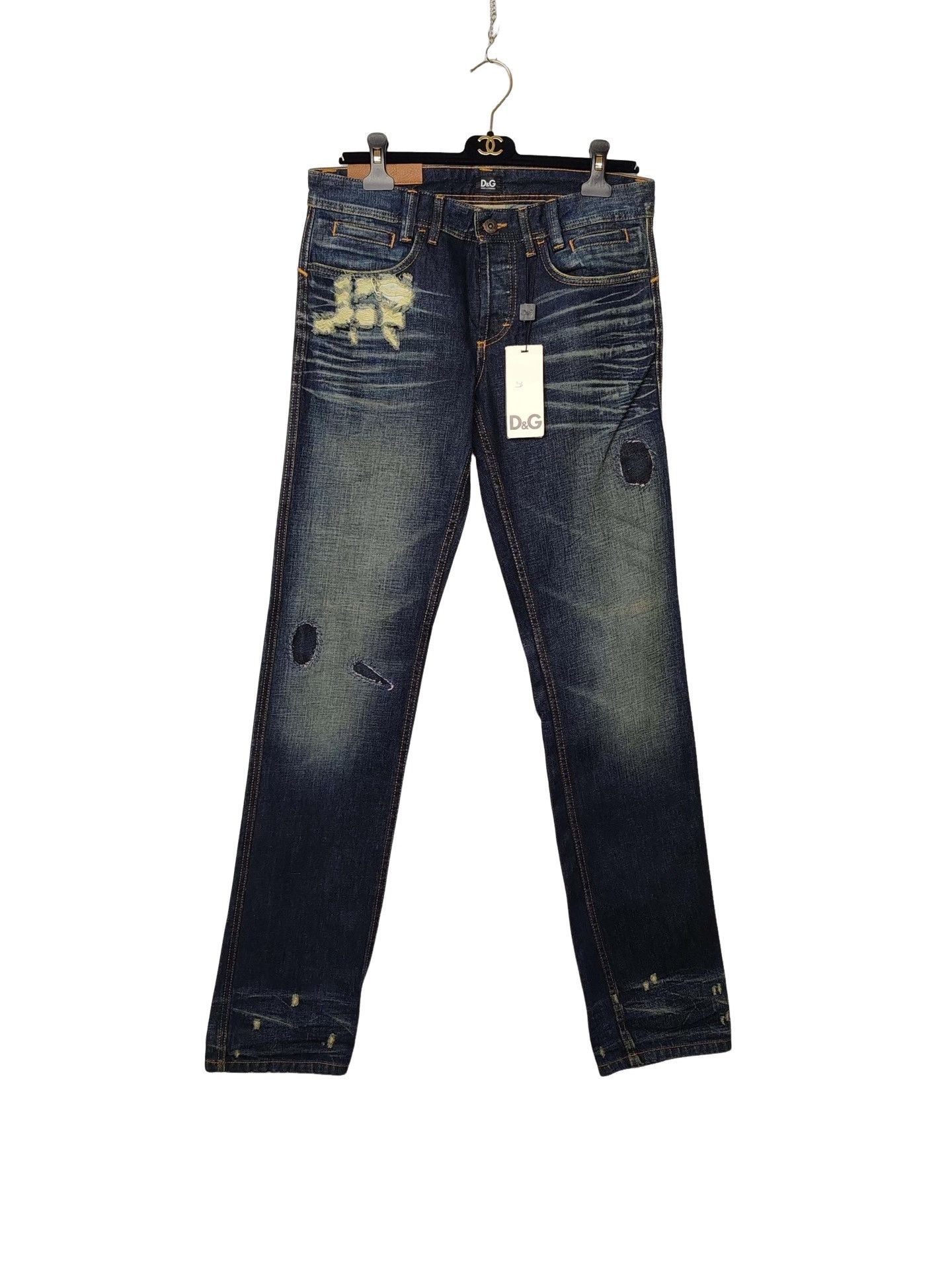 Dolce & Gabbana Dolce & Gabbana Distressed Denim Jeans Size 29 Size US 29 - 1 Thumbnail