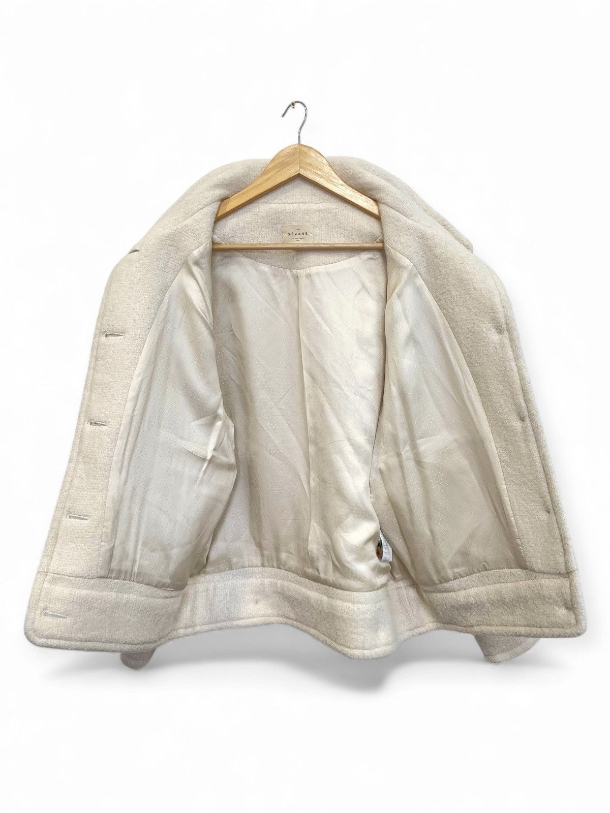 Sezane Sézane Wool-Blend Jacket – Size FR38 – Made in Bulgaria Size S / US 4 / IT 40 - 5 Thumbnail