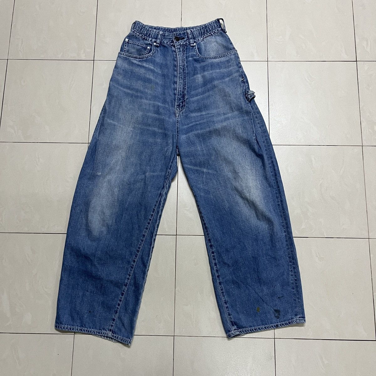 Japanese Brand × Jean × Vintage RNA Baggy Carpenter Lightweight Jeans Size US 27 - 5 Thumbnail