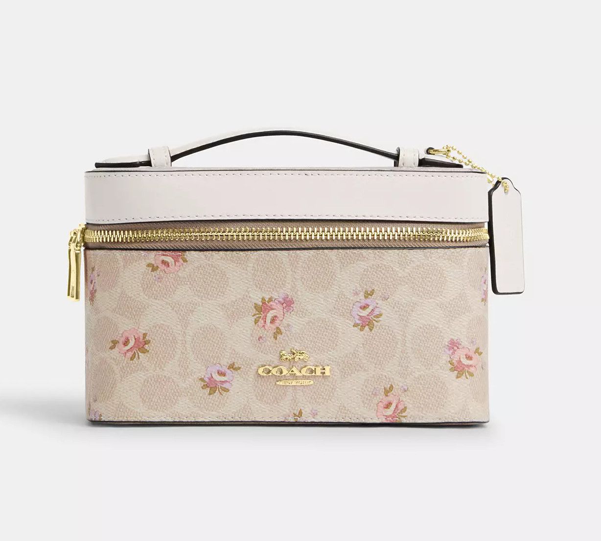 Coach Cosmetic Case In Signature Canvas With Floral Print CAP14 Size ONE SIZE - 7 Thumbnail