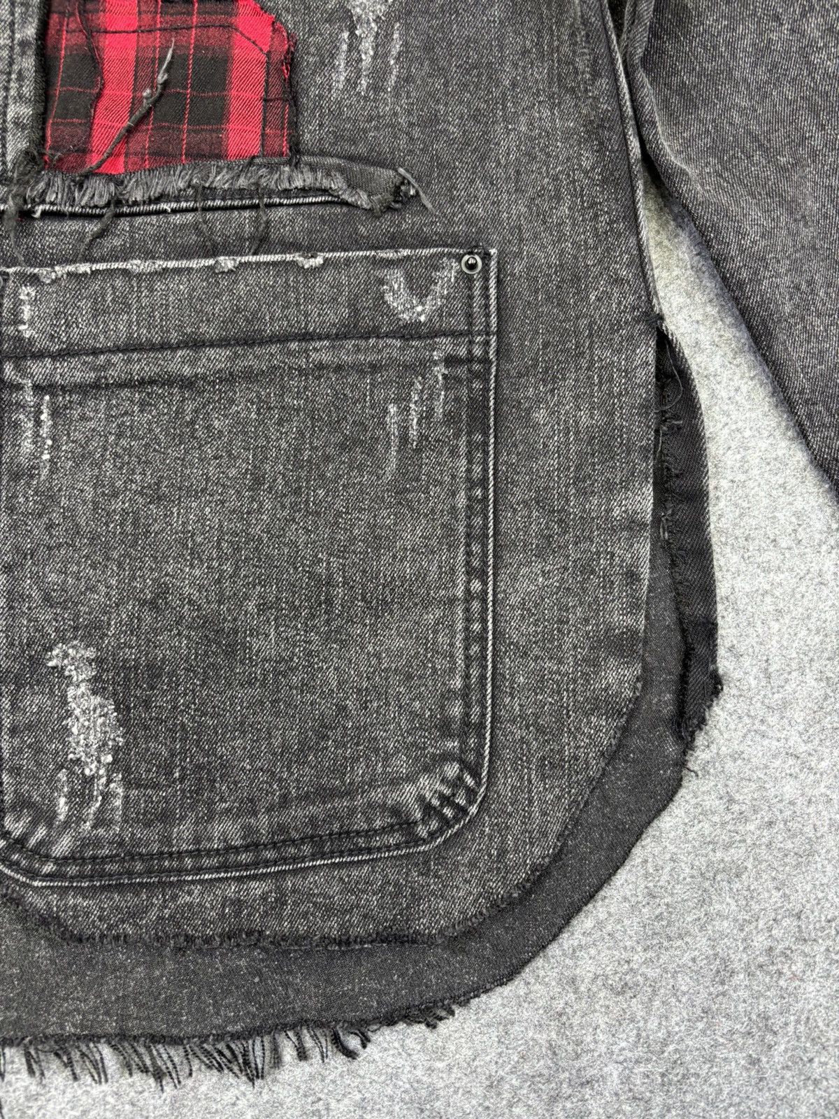 Other 💥Designer Style💥Tankus Distresed Patchwork Denim Jacket F934 Size US S / EU 44-46 / 1 - 8 Thumbnail