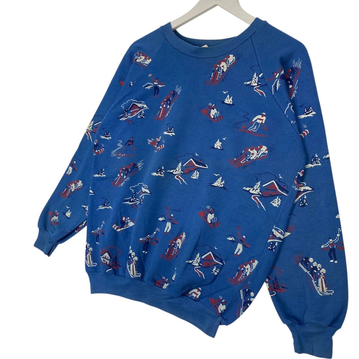 Other Vintage 90s All Over Print Ski Sports Sweatshirt Crewneck Size US S / EU 44-46 / 1 - 2 Thumbnail