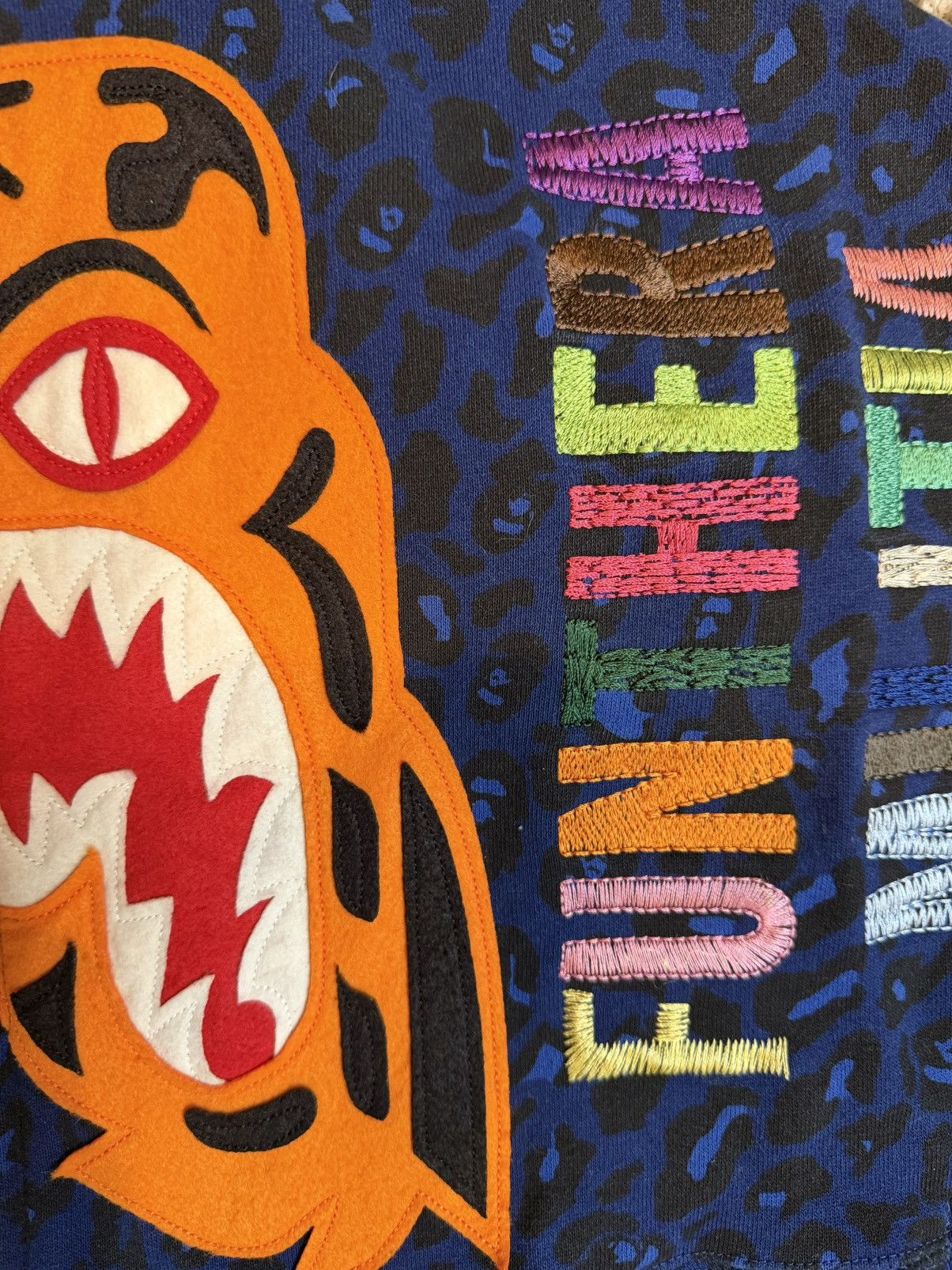 Bape A Bathing Ape Blue Cheetah Tiger Shark Full Zip Shark Hoodie Size US M / EU 48-50 / 2 - 5 Thumbnail