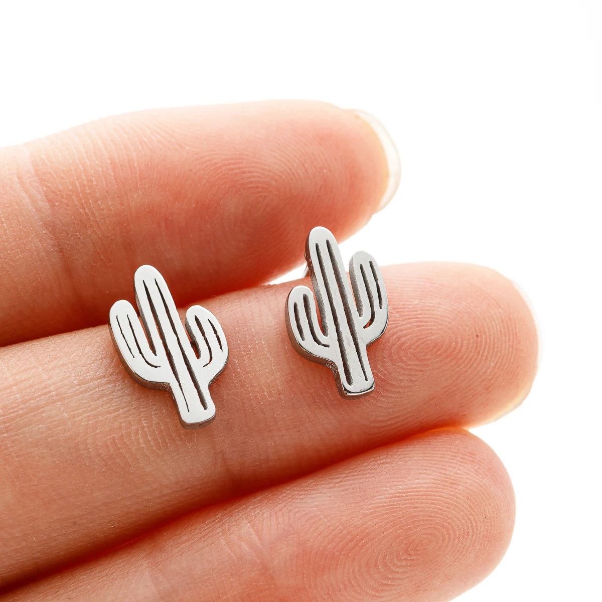 Jewelry Desert Cactus Stud Earrings Charm Earring Gift Size ONE SIZE - 1 Thumbnail