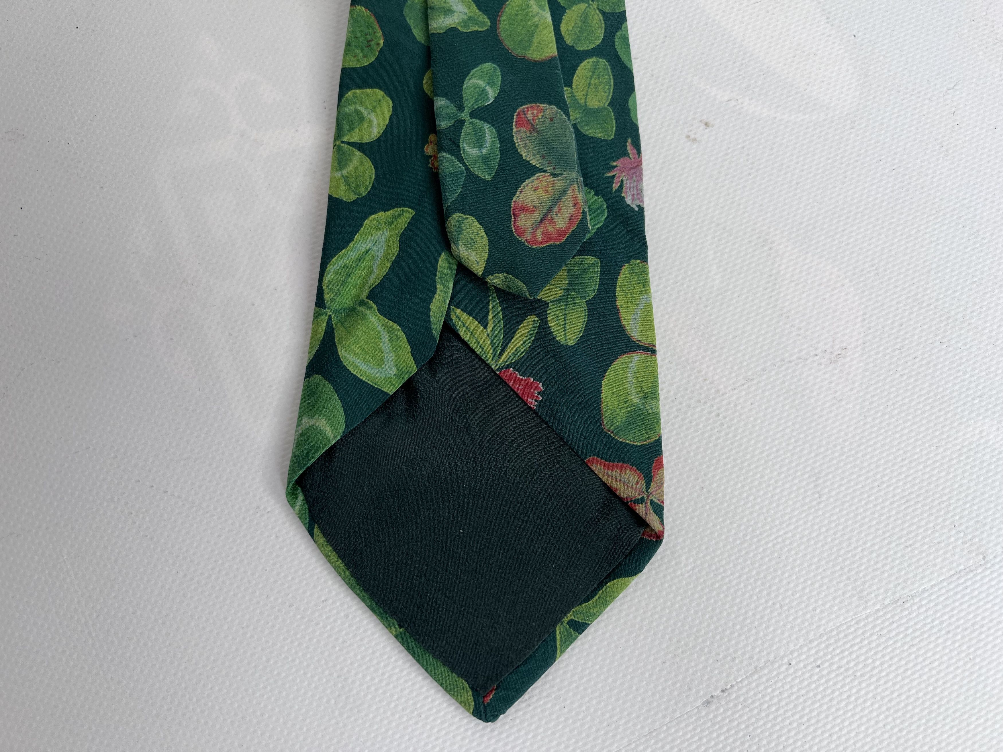 Vintage FABRIC FRONTLINE ZURICH SILK NECK TIE ITALY LUXURY FLORAL Size ONE SIZE - 4 Thumbnail