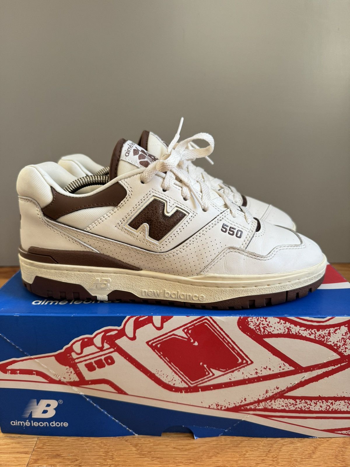 Aime Leon Dore × New Balance New Balance 550 Aimé Leon Dore Brown Size US 9 / EU 42 - 2 Thumbnail