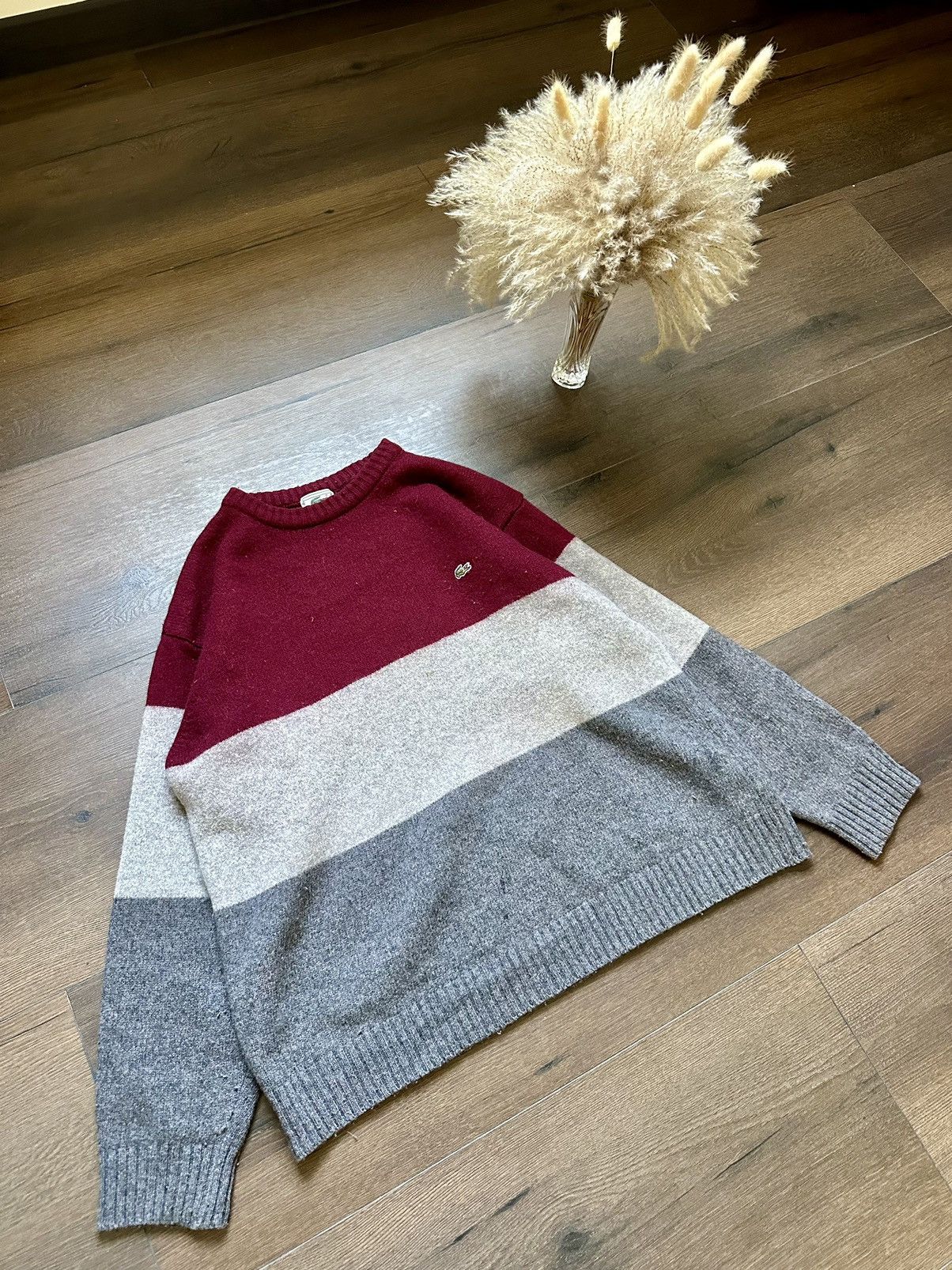 Vintage Wool Lacoste Colorful Sweater