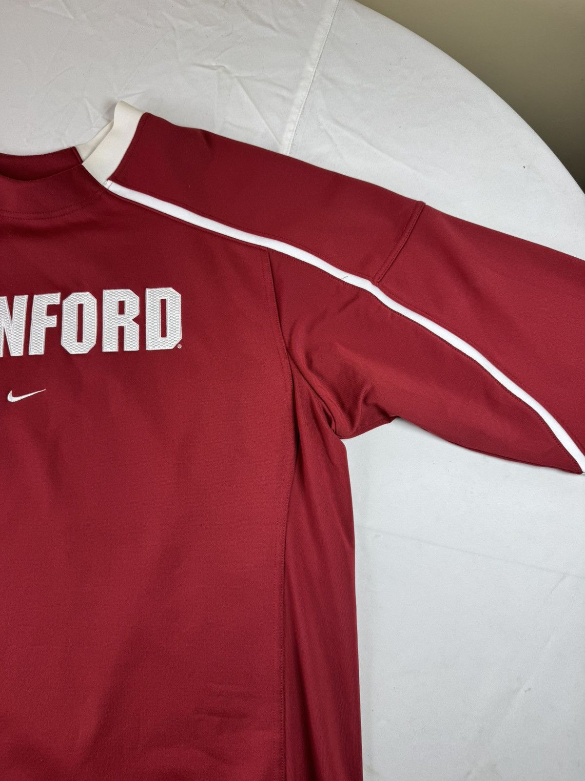 Nike Nike Stanford Cardinal Red Long Sleeve Team Warm-Up Pullover Size US XL / EU 56 / 4 - 4 Thumbnail