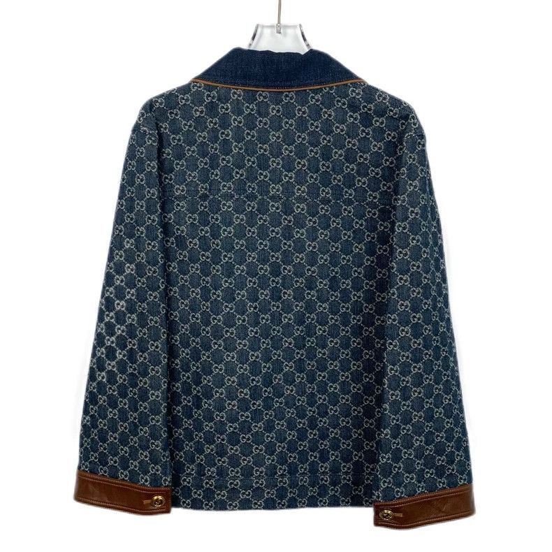 Gucci Gucci Size 36 Dark blue logo jaccard full print cotton lape Size US XS / EU 42 / 0 - 2 Thumbnail
