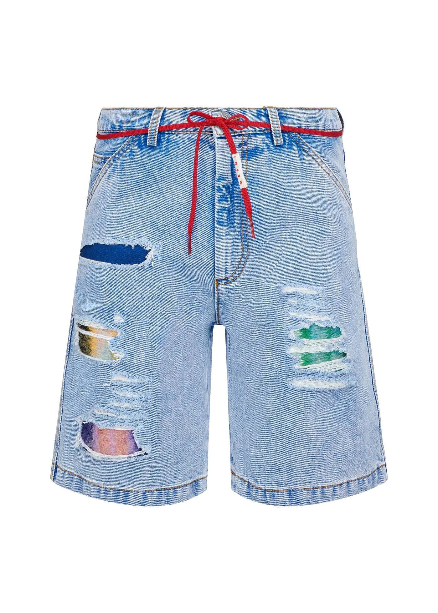 Marni o1srvl11e0724 Denim Shorts in Blue Size US 36 / EU 52 - 1 Thumbnail