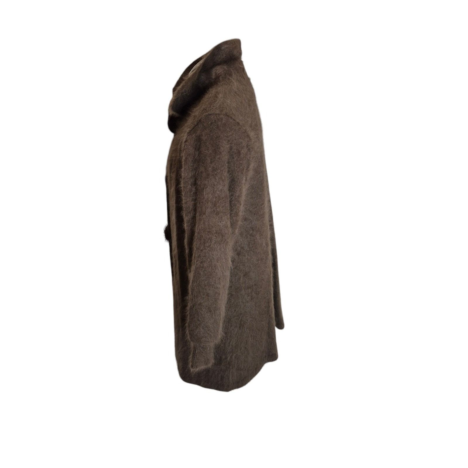 Vintage Vanesha Vintage Angora Mink Coatigan Sweater Oversized Brown Size M / US 6-8 / IT 42-44 - 3 Thumbnail