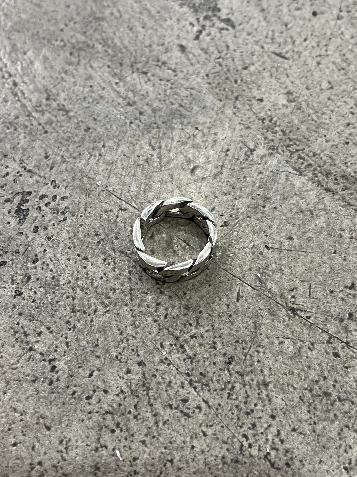 Other Vintage Sterling Silver Link Ring (unisex) Size ONE SIZE - 9 Thumbnail