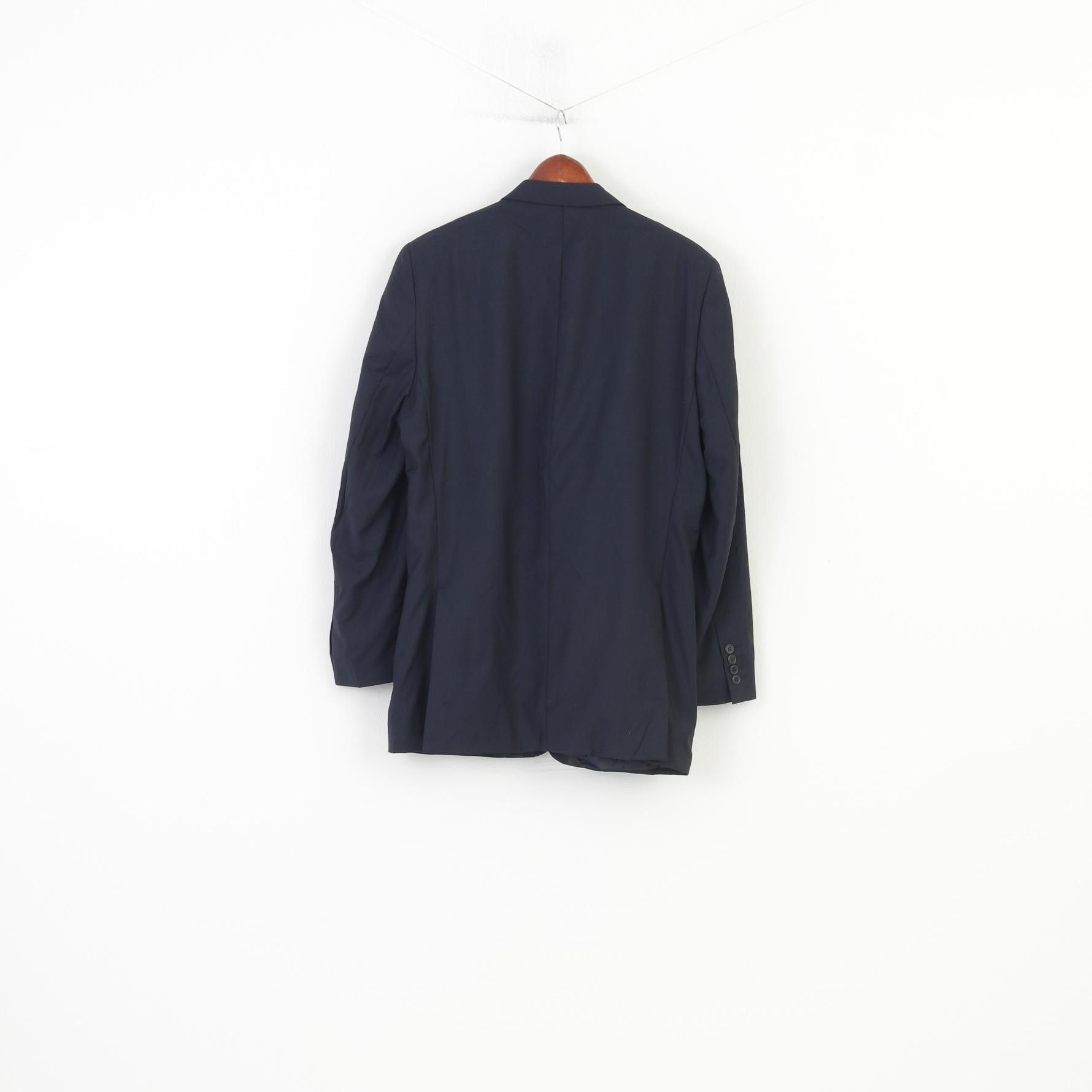 Daniel Hechter Daniel Hechter Paris Men 42 Blazer Navy Wool 10923 Size 42R - 6 Thumbnail