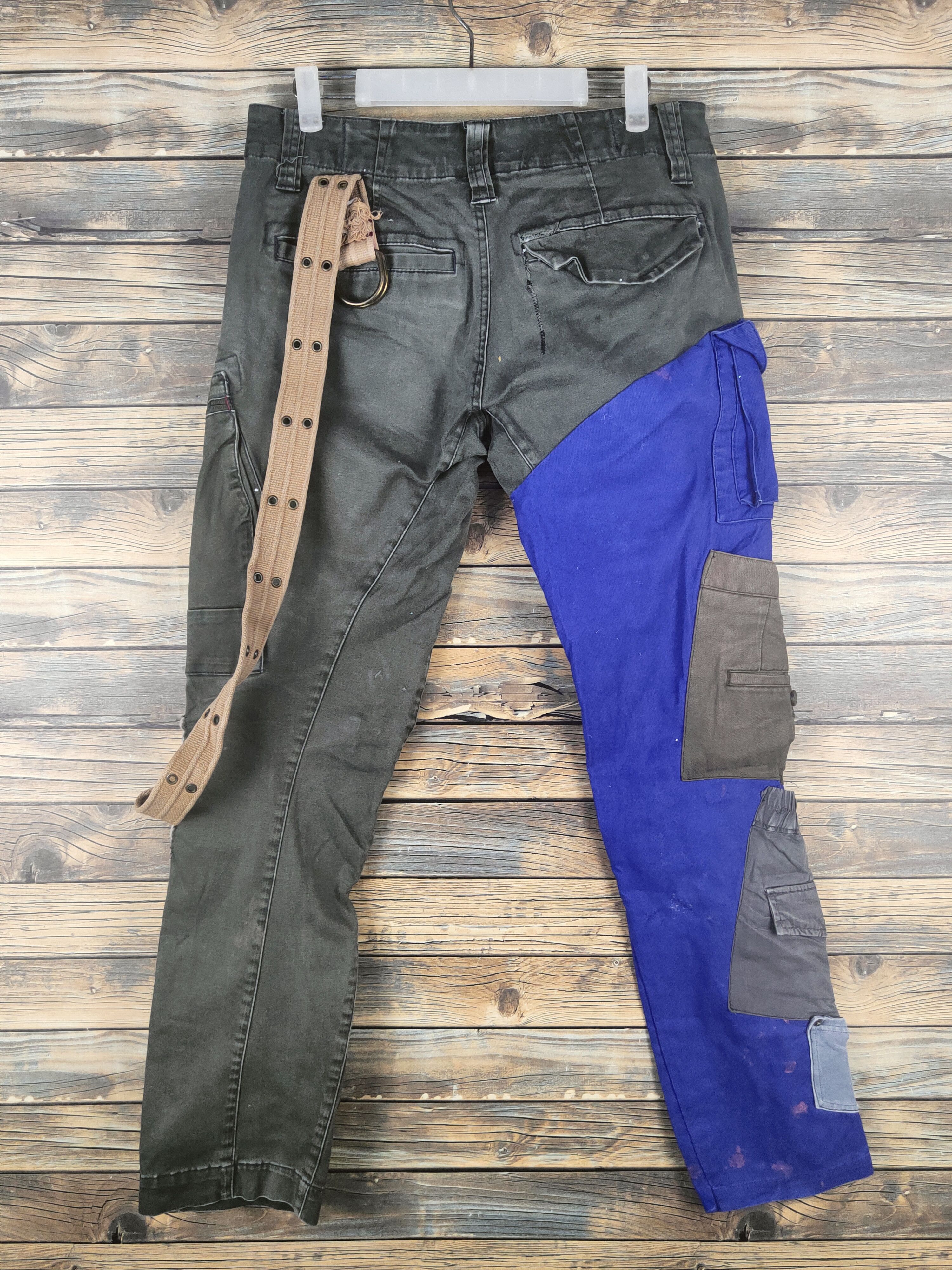 Japanese Brand DL Genba-Xebec Black Multipocket Custom Cargo Pants #47-018 Size US 30 / EU 46 - 7 Thumbnail