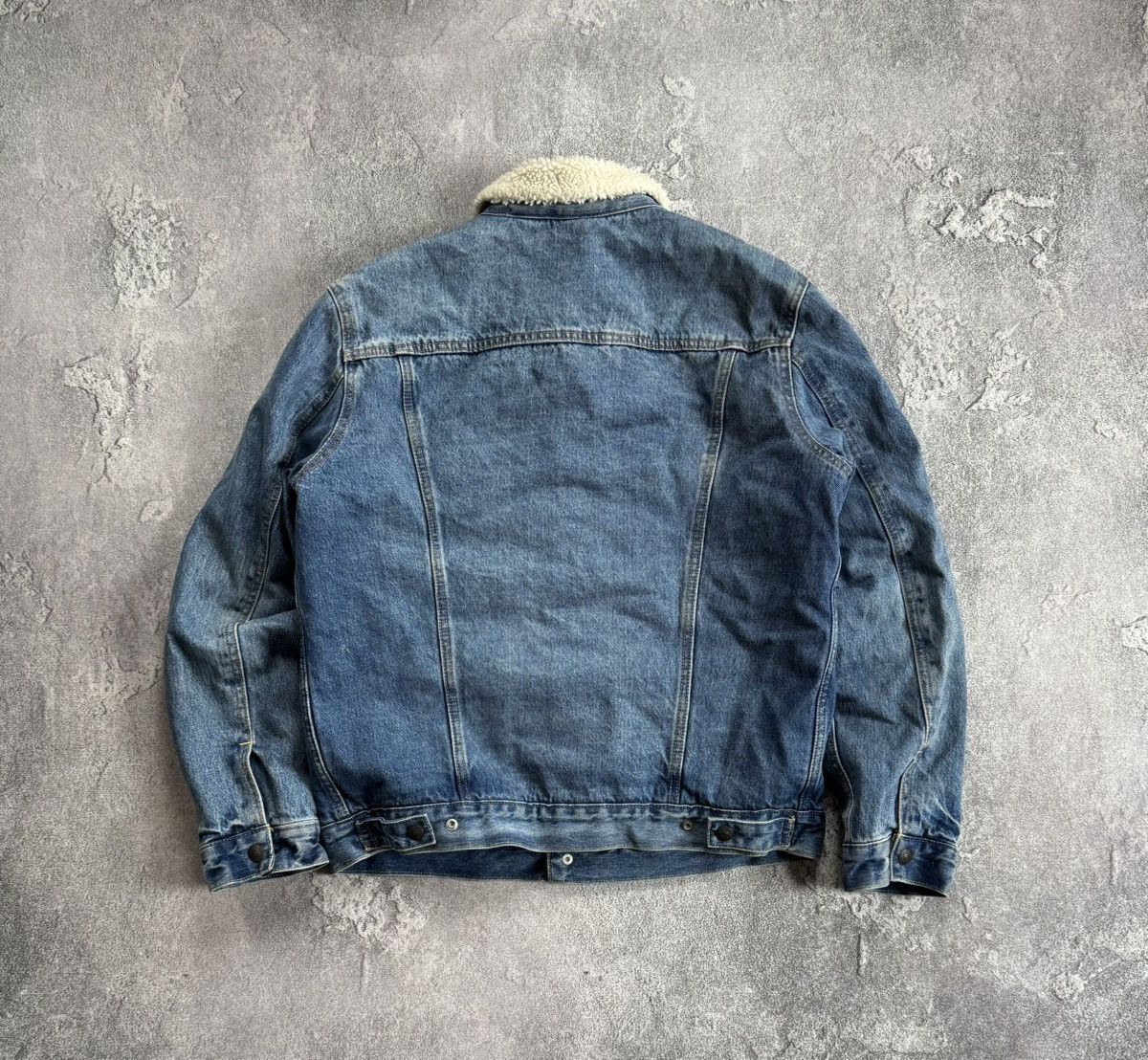 Levi's × Levi's Vintage Clothing × Vintage Levi’s L denim Sherpa jacket lined trucker bomber casual Size US L / EU 52-54 / 3 - 14 Thumbnail