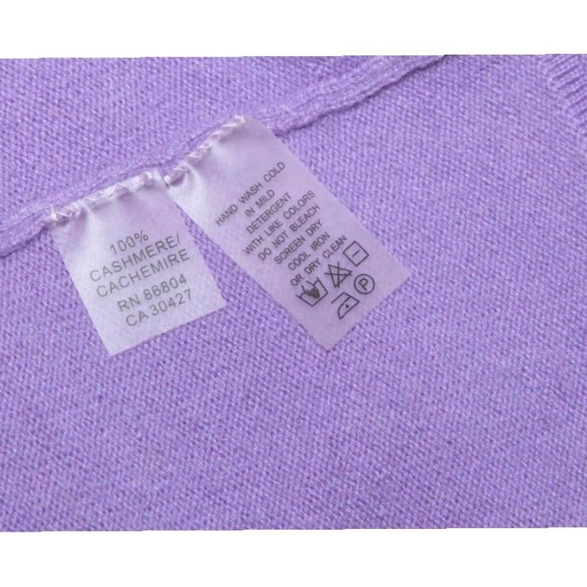 Vintage VINTAGE Masgaschoni 100% Cashmere Women's Sweater Size L Shirt Womens Purple 90s Masgaschoni 100% Cashmere Women's Sweater Size L Size L / US 10 / IT 46 - 5 Thumbnail