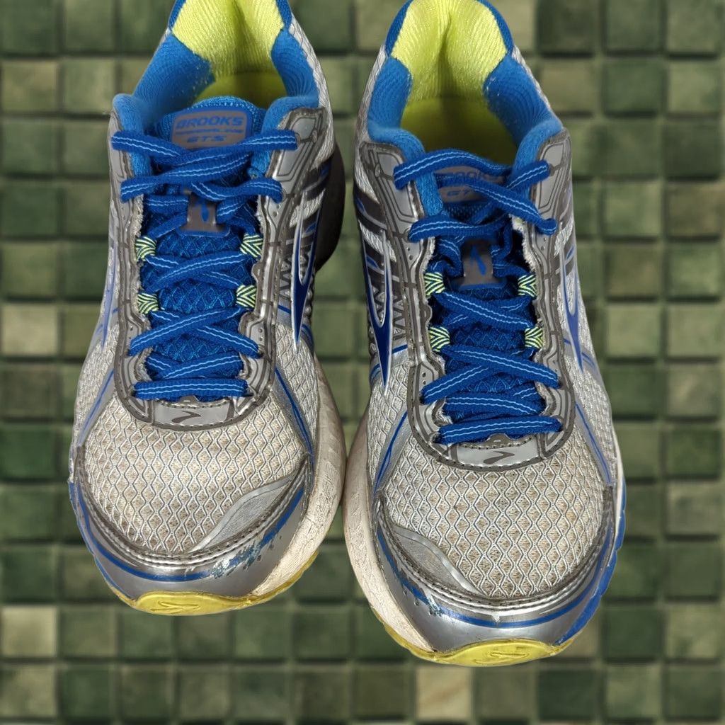 Brooks Brooks Adrenaline GTS 15 Womens Running Shoes Blue Silver Size 8 Shoes Sneaker B Low Top Mesh Athletic Men’s/Women’s (adjust to Women) Size US 6 / IT 36 - 1 Thumbnail