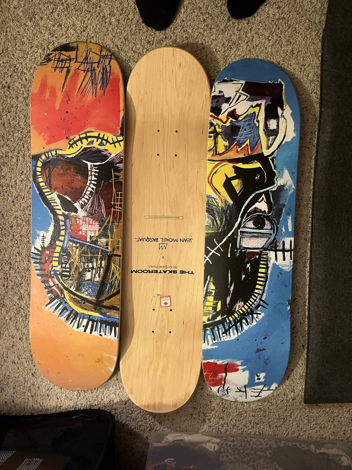 Jean-Michel Basquiat Jean-Michel Basquiat “Skull” × The Skate Room Skateboard Set Size ONE SIZE - 10 Thumbnail