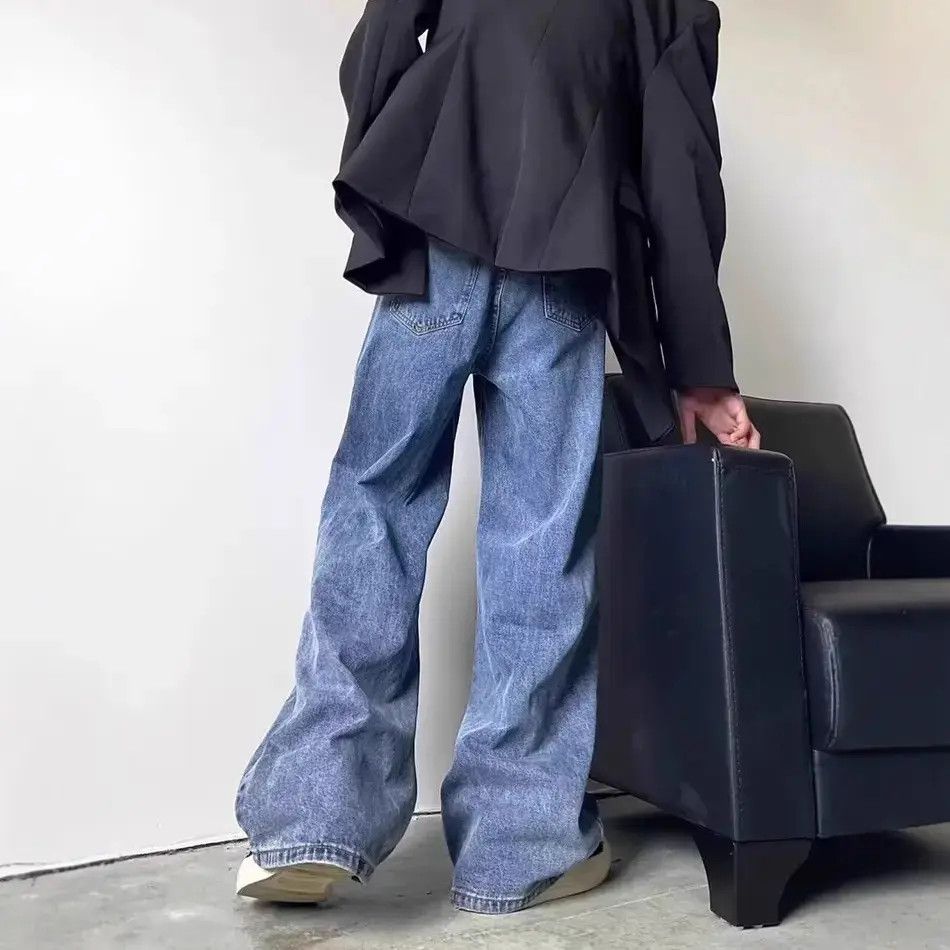 Japanese Brand Retro loose casual straight leg jeans Size US 32 / EU 48 - 4 Thumbnail