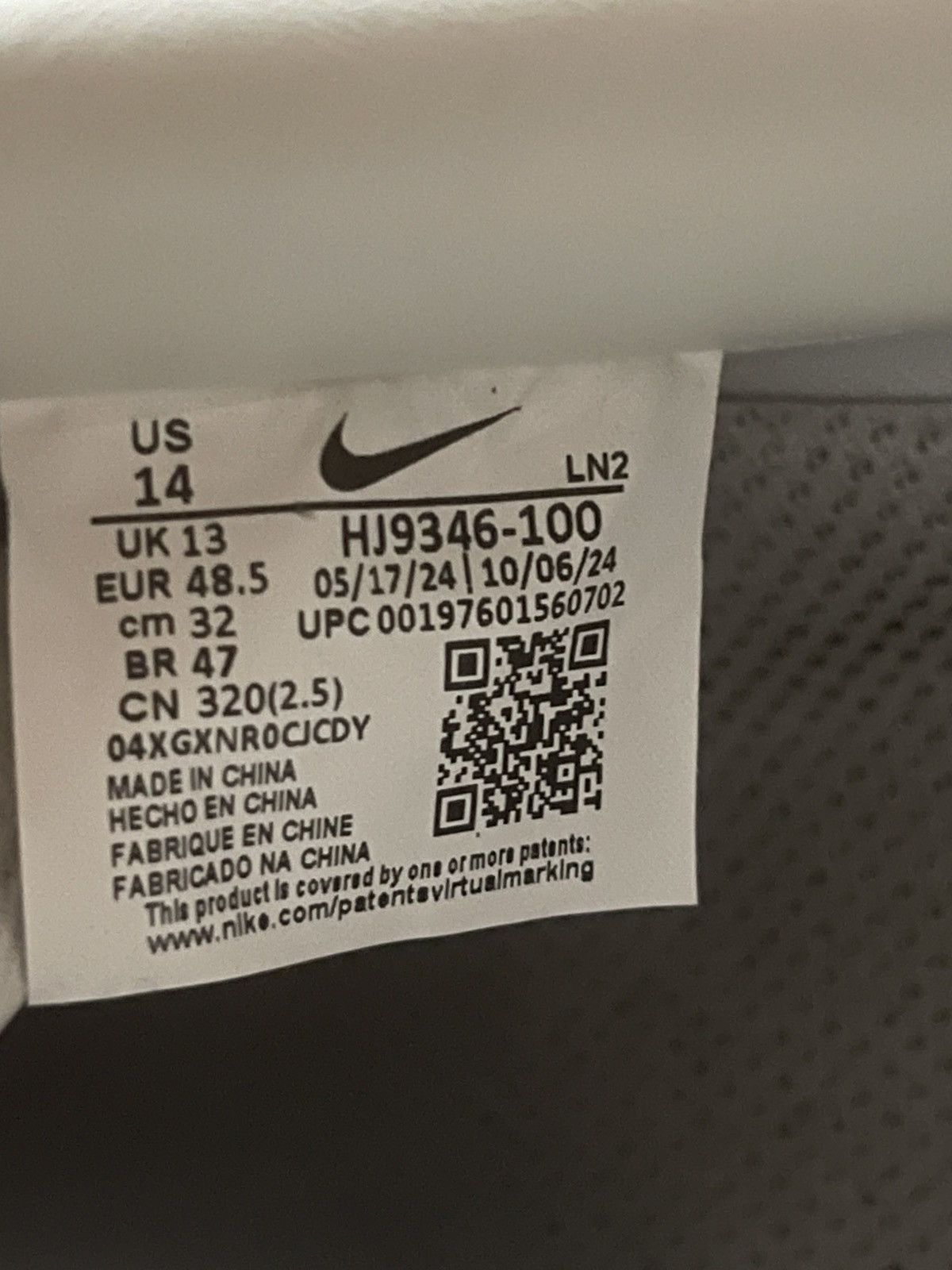 Nike *New* Nike Air Force 1 Dirty Triple White Size US 14 / EU 47 - 7 Thumbnail