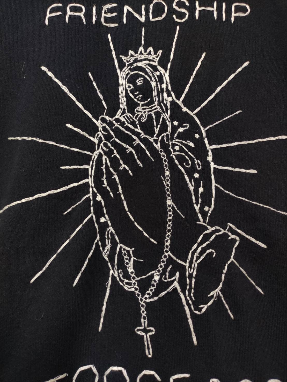 Japanese Brand Stooge & Co Virgin Mary Chain Stitch Embroidery Hoodies Size US M / EU 48-50 / 2 - 13 Thumbnail