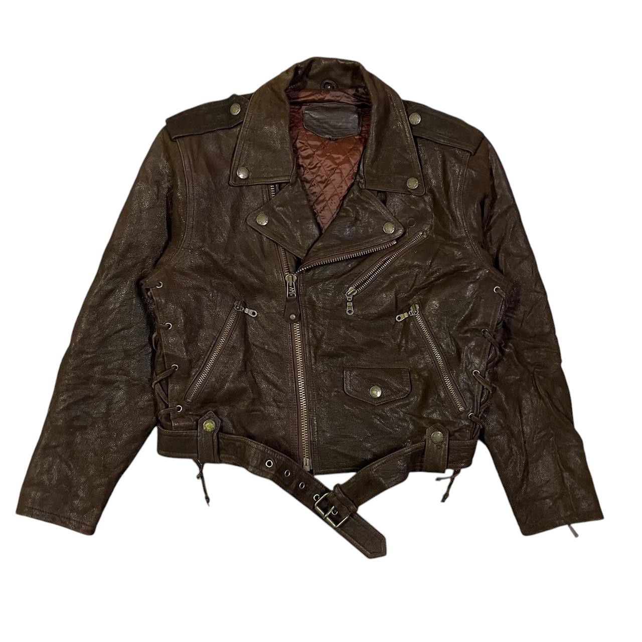 Japanese Brand × Vintage Vintage Wind armor leather jacket | Grailed