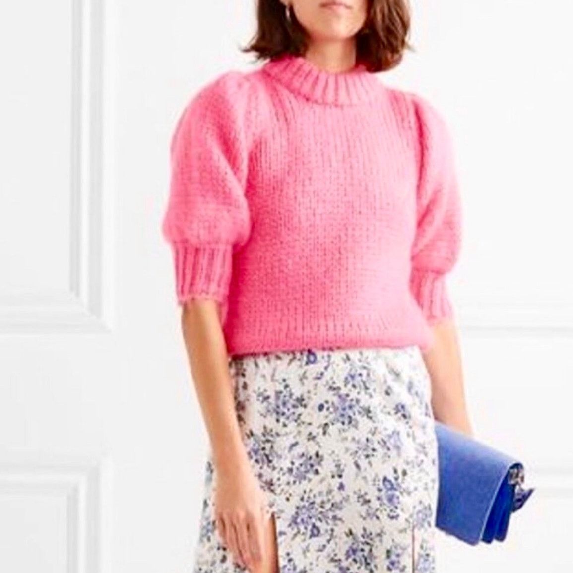 Ganni Ganni Julliard Mohair sweater in hot pink Size S Size S / US 4 / IT 40 - 7 Thumbnail