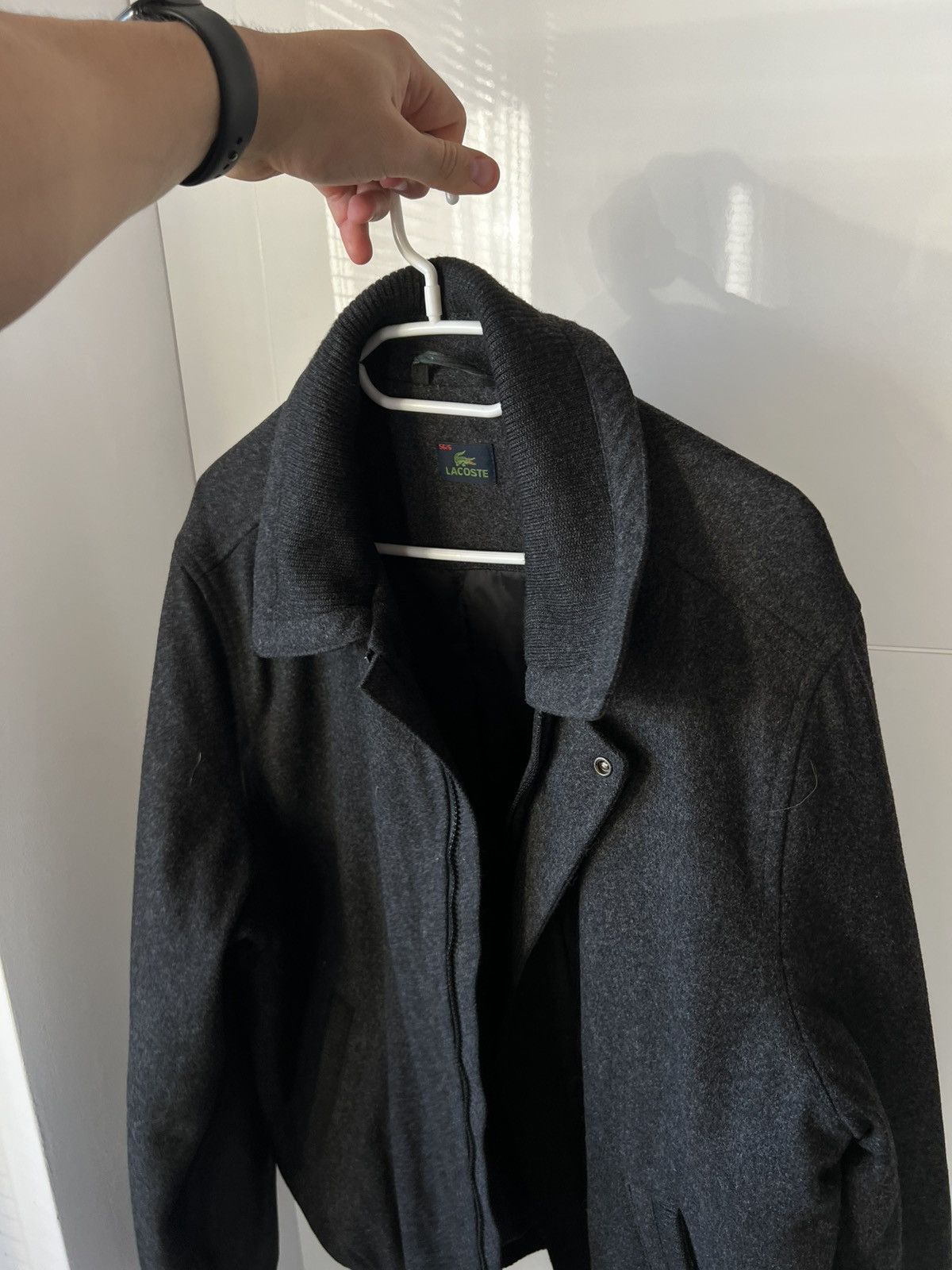Lacoste Vintage Lacoste Laine Wool Men’s Luxury Coat Insulate Jacket Size US XL / EU 56 / 4 - 1 Thumbnail