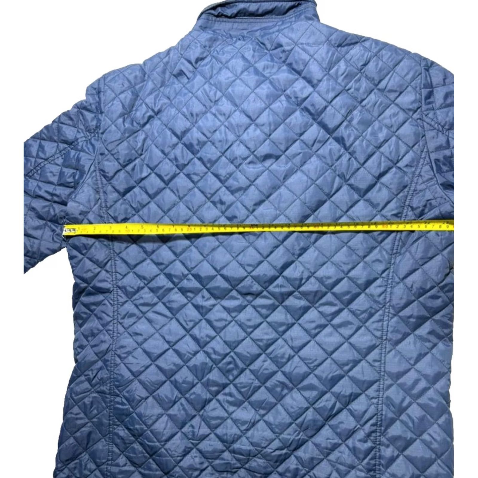 Vintage SEA BARRIER Jacket Men Blue L Quilted Puffer with Pockets Size US L / EU 52-54 / 3 - 4 Thumbnail