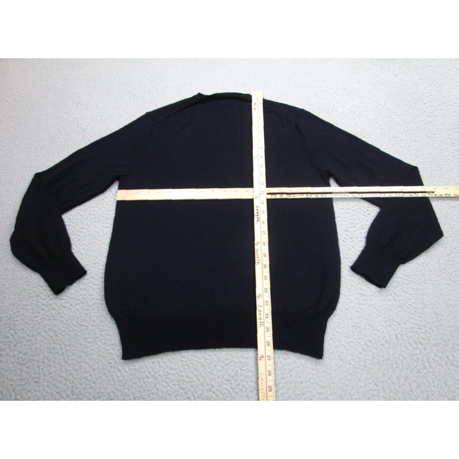 J.Crew J Crew Sweater Mens Medium Blue Italian Merino V Neck Lightweight Knit Pullover Size US M / EU 48-50 / 2 - 7 Thumbnail