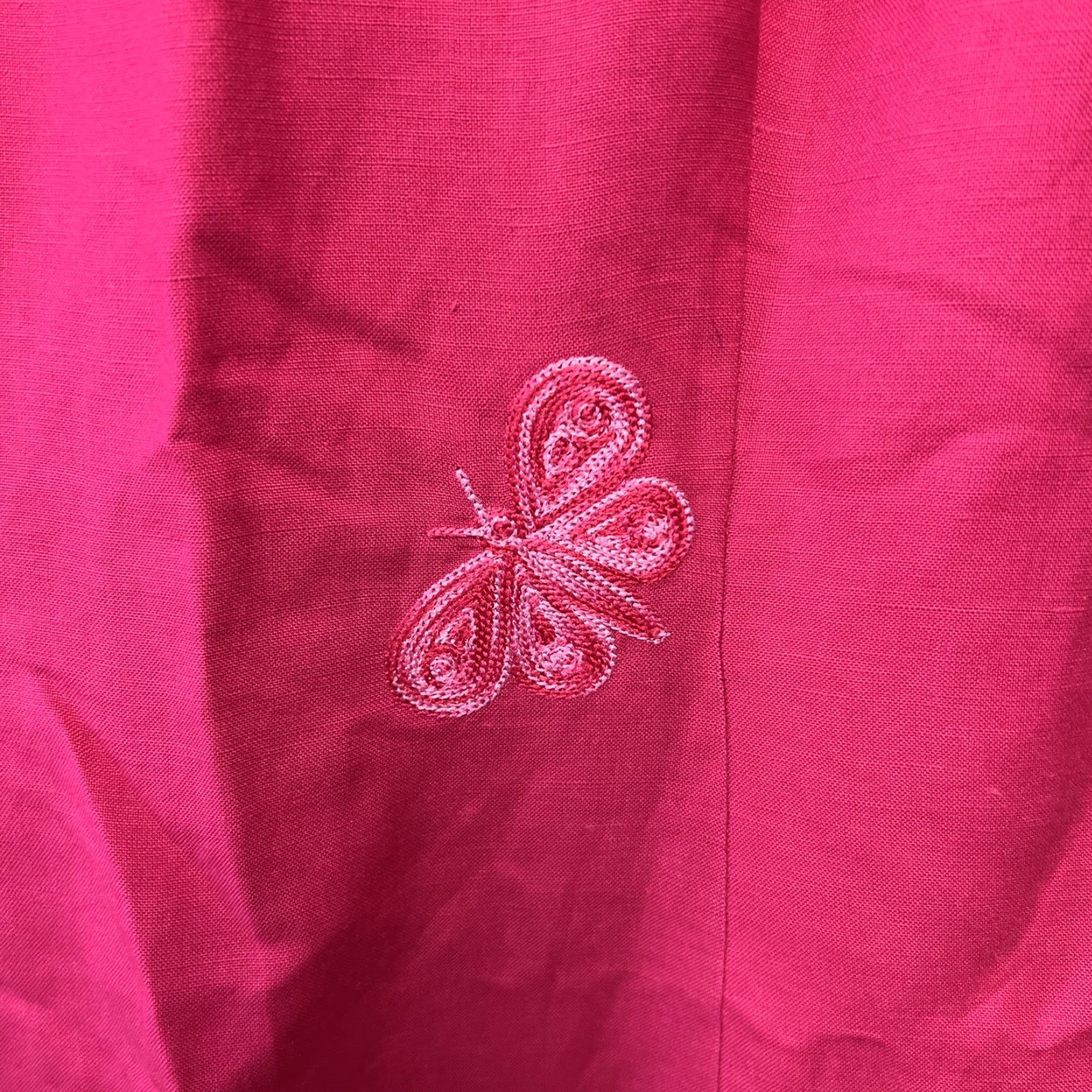 Talbots VINTAGE Talbots Dress Womens Size 10 Pink Embroidered Dragon Fly Tank Dress Sleeveless Knee Length Casual Party/Cocktail Workwear Womens Size L / US 10 / IT 46 - 2 Thumbnail